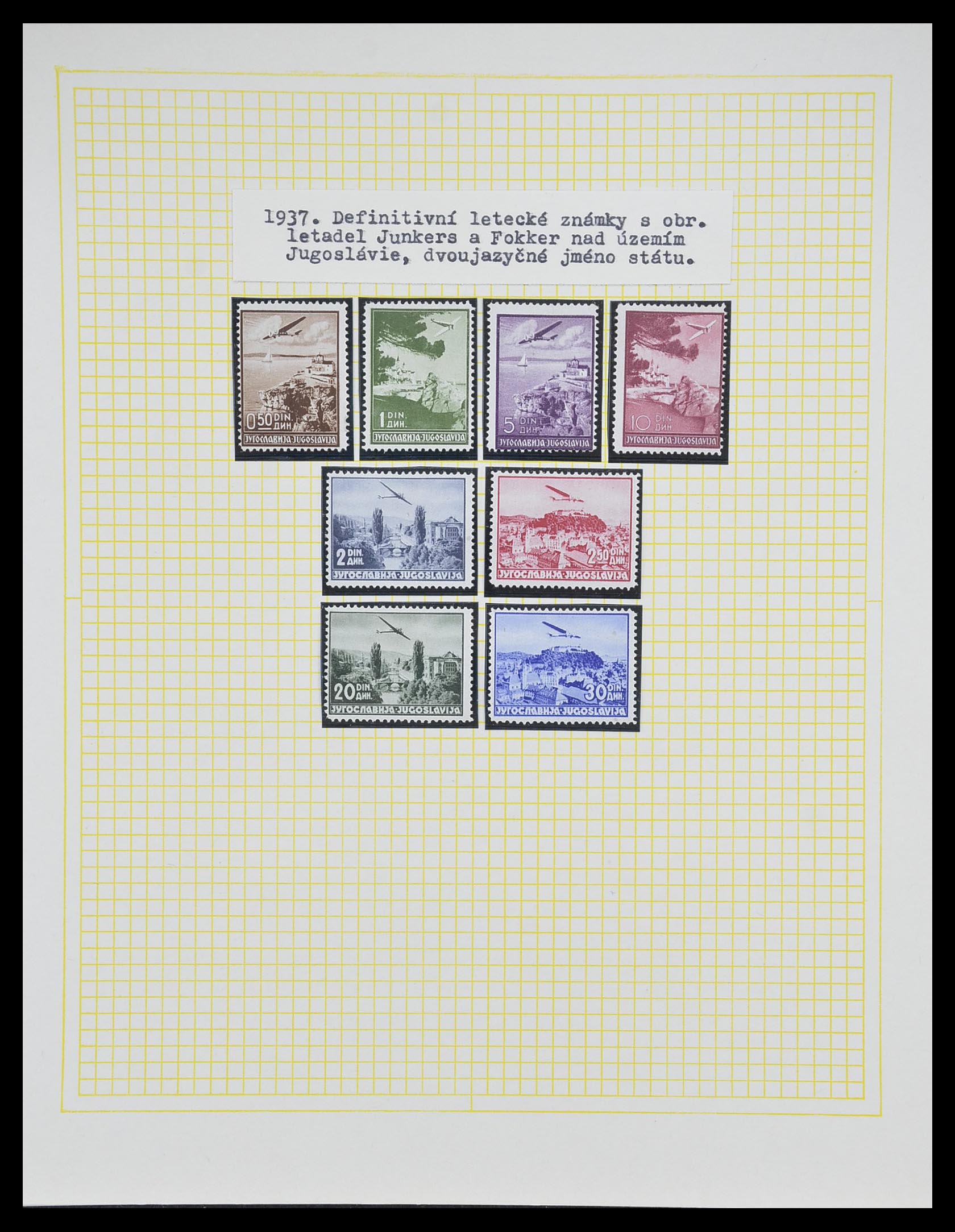 33188 074 - Postzegelverzameling 33188 Joegoslavië 1871-1944.