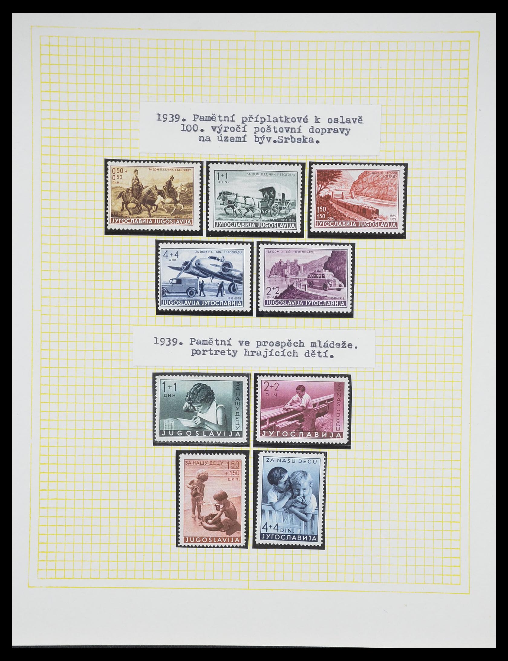 33188 083 - Postzegelverzameling 33188 Joegoslavië 1871-1944.