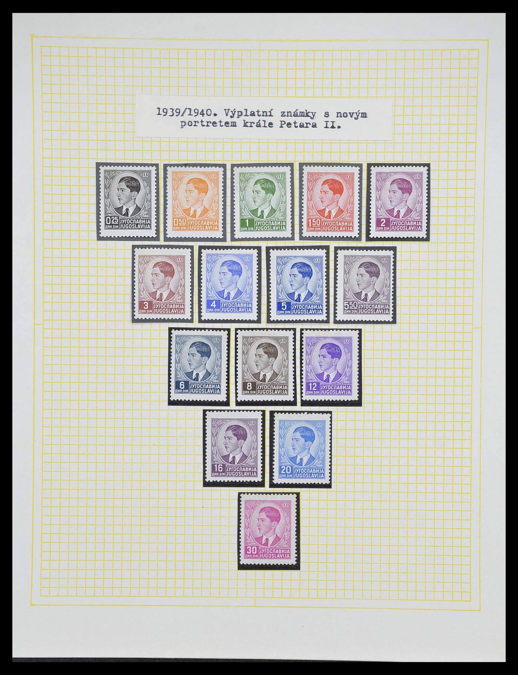 33188 086 - Postzegelverzameling 33188 Joegoslavië 1871-1944.