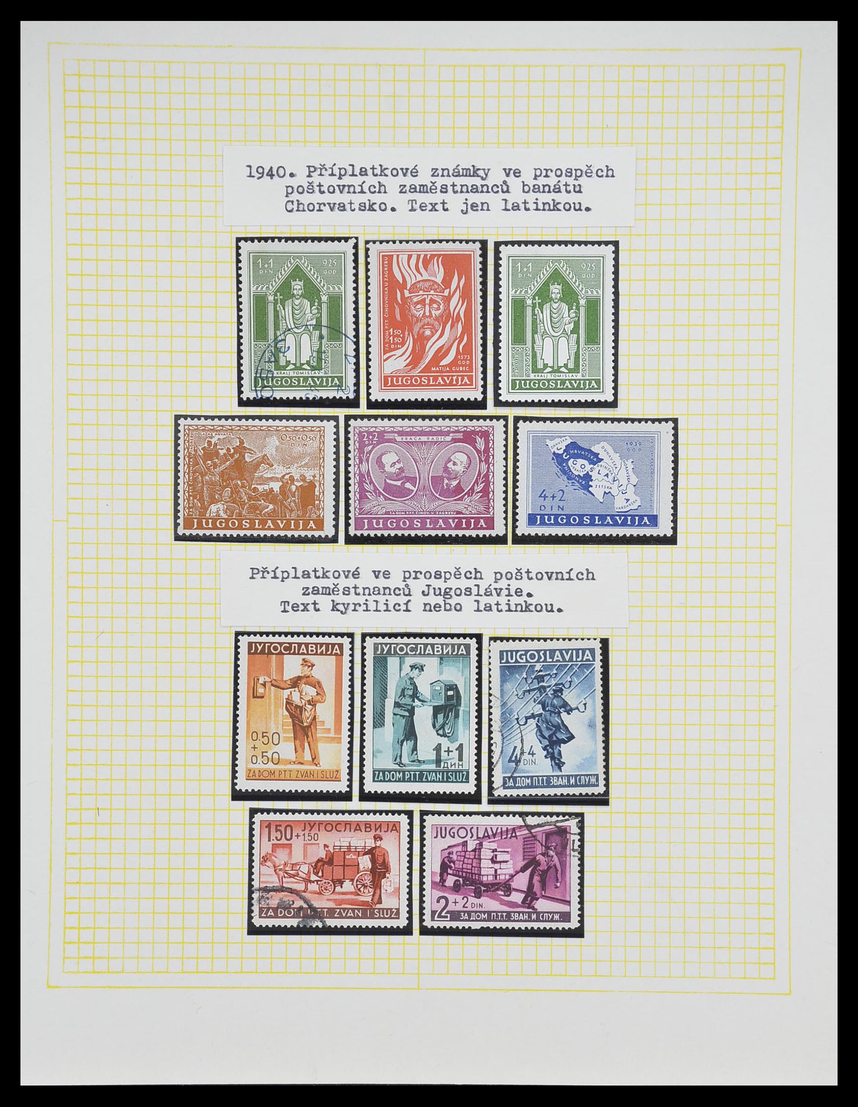 33188 088 - Postzegelverzameling 33188 Joegoslavië 1871-1944.