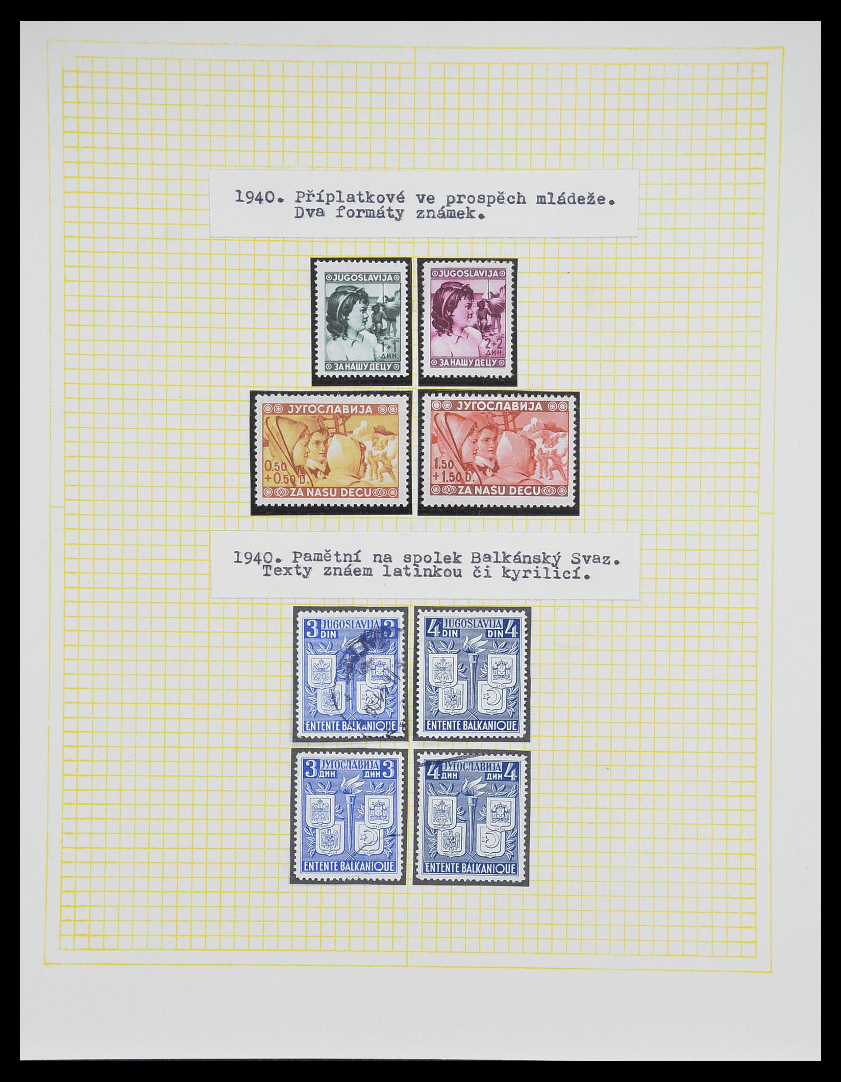 33188 089 - Postzegelverzameling 33188 Joegoslavië 1871-1944.