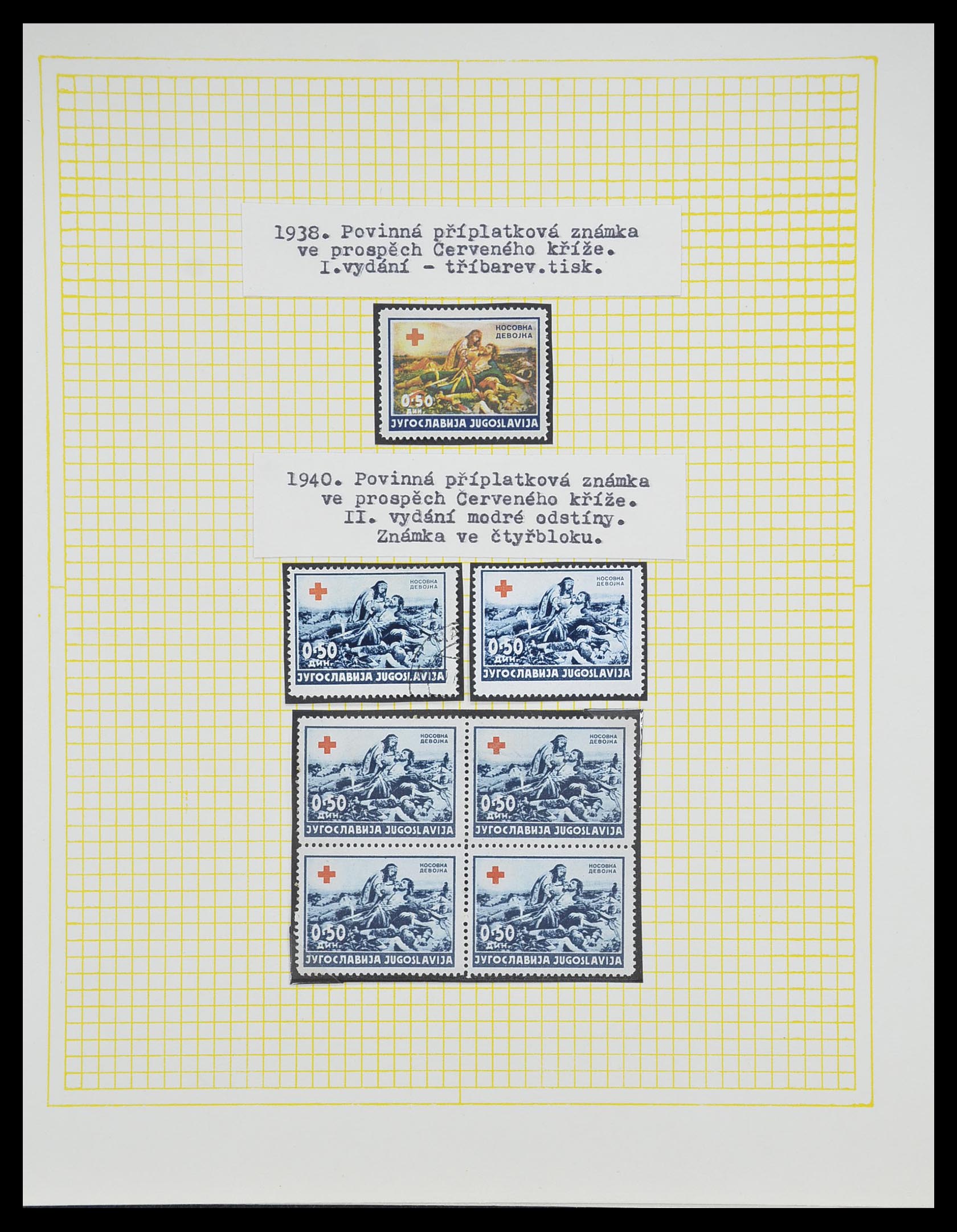 33188 090 - Postzegelverzameling 33188 Joegoslavië 1871-1944.
