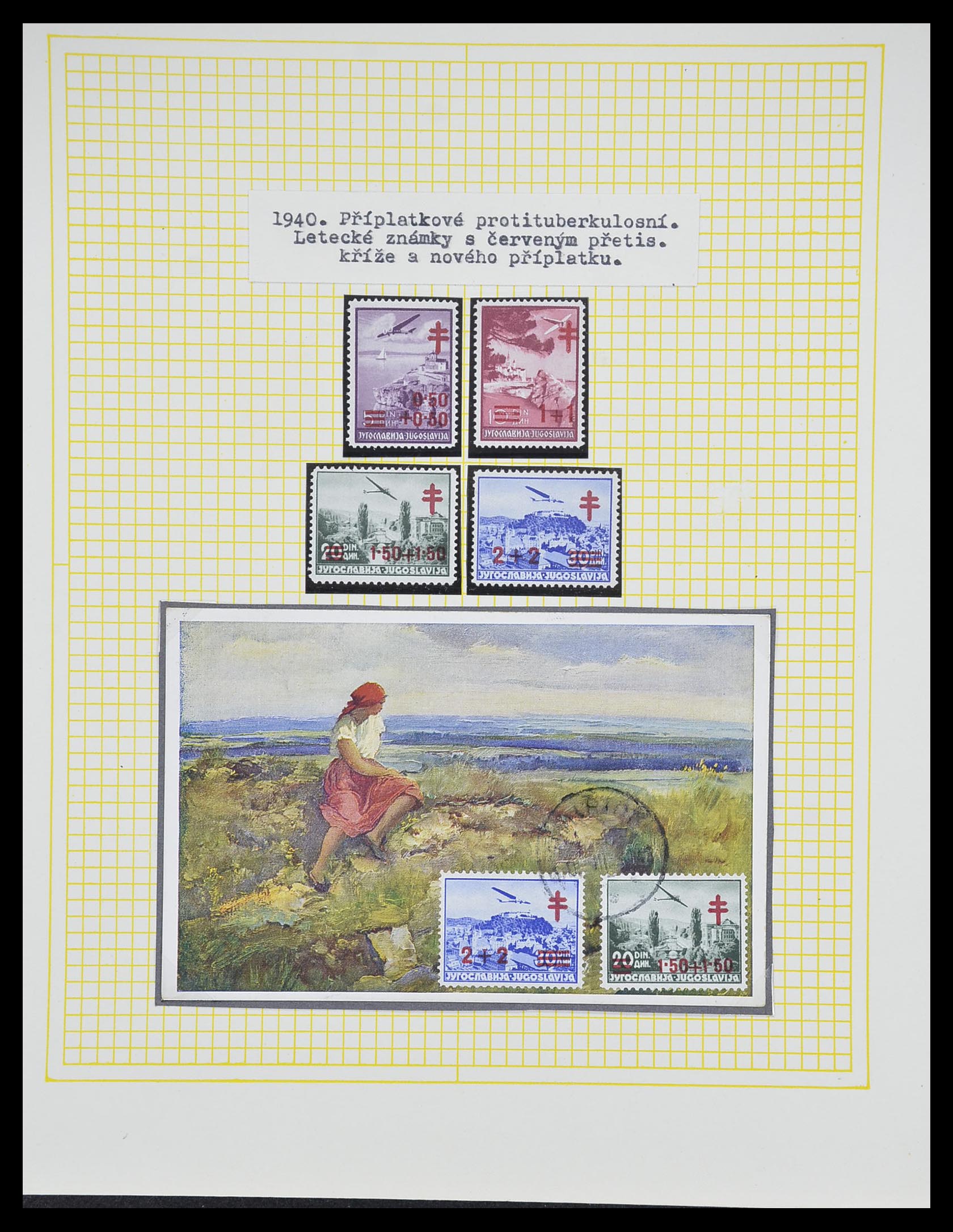 33188 093 - Postzegelverzameling 33188 Joegoslavië 1871-1944.