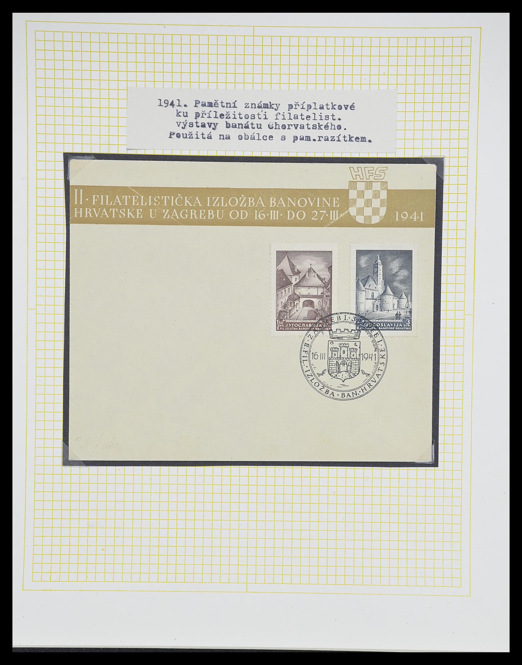 33188 096 - Postzegelverzameling 33188 Joegoslavië 1871-1944.