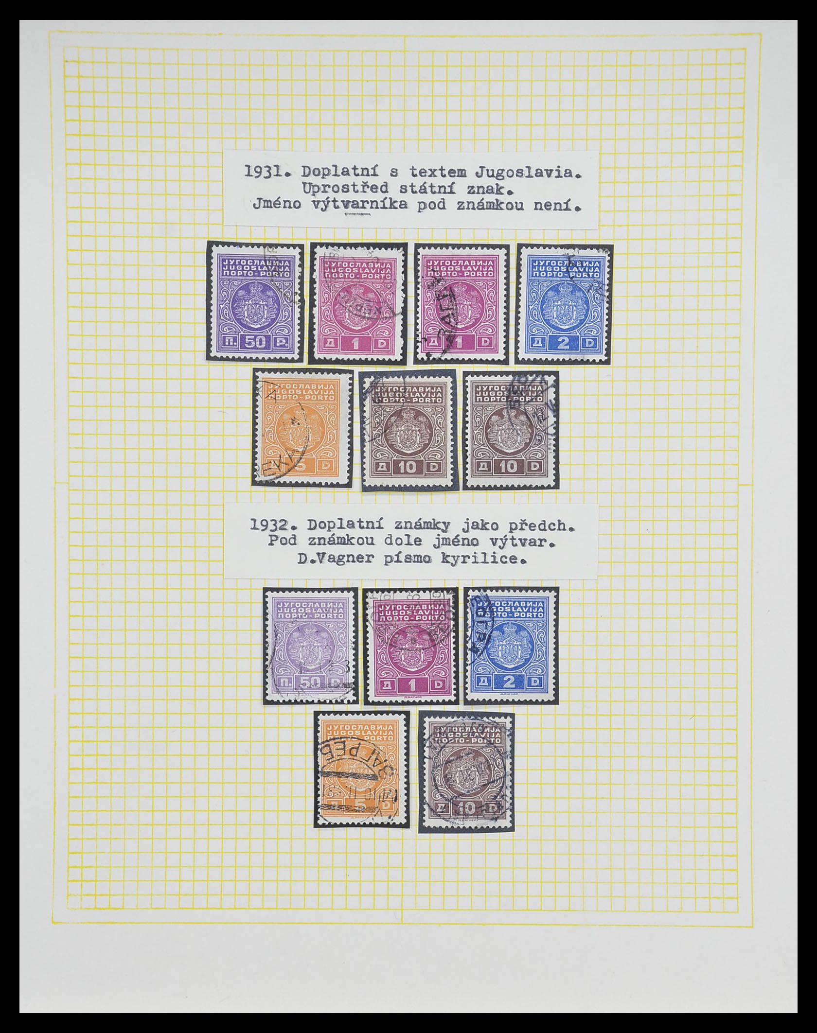 33188 097 - Postzegelverzameling 33188 Joegoslavië 1871-1944.