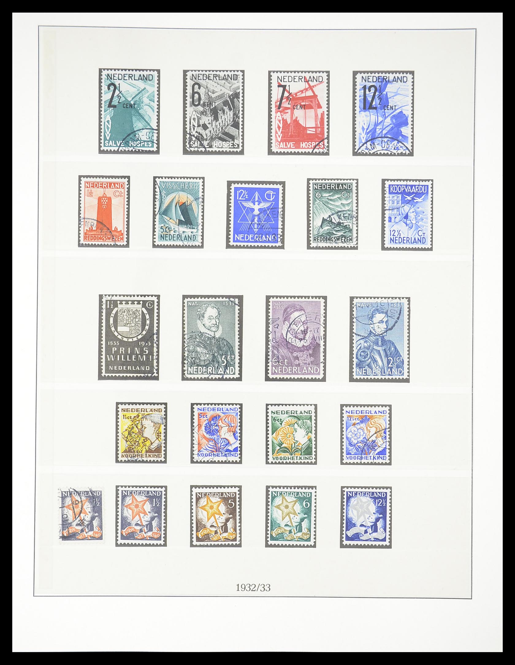 33189 028 - Postzegelverzameling 33189 Europese landen 1850-1950.