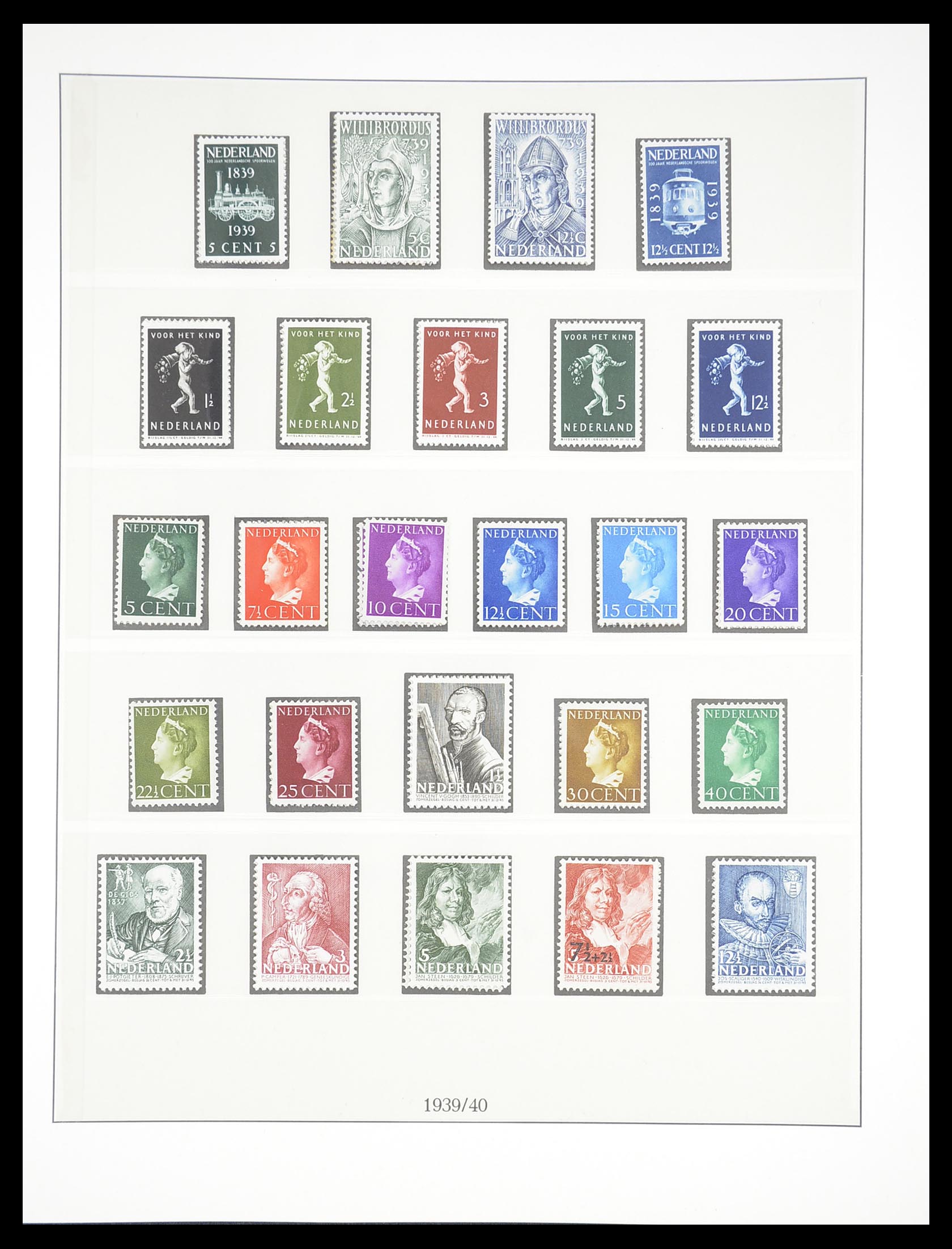 33189 033 - Postzegelverzameling 33189 Europese landen 1850-1950.