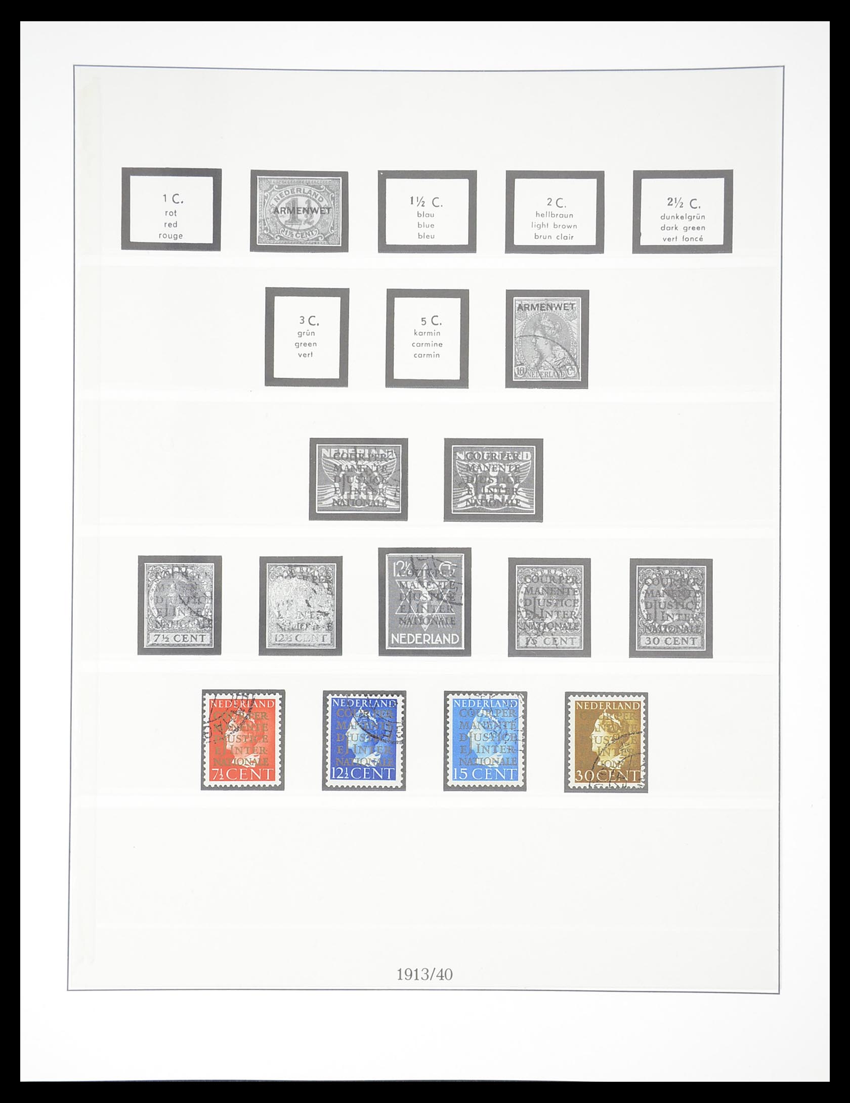 33189 040 - Postzegelverzameling 33189 Europese landen 1850-1950.