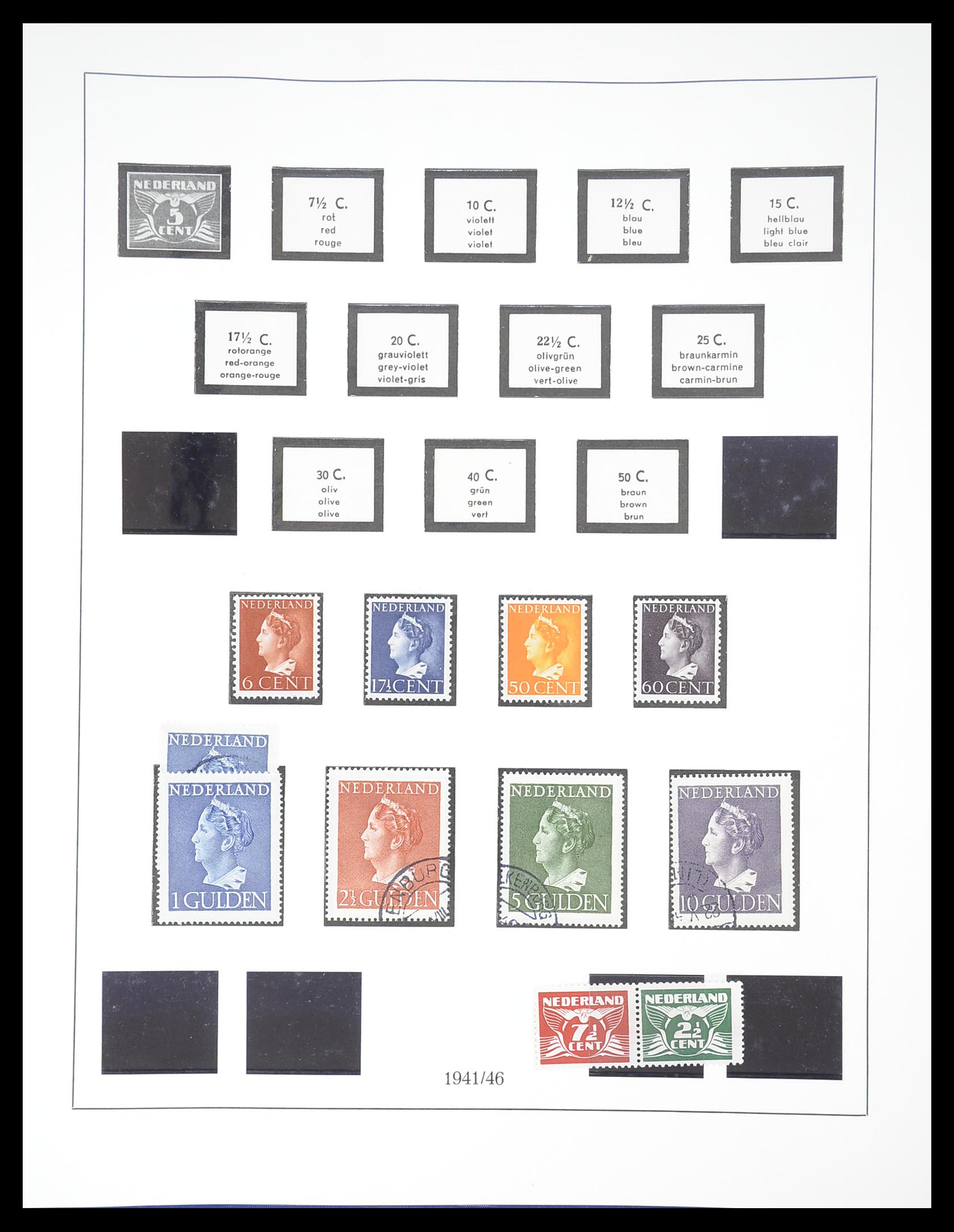 33189 044 - Postzegelverzameling 33189 Europese landen 1850-1950.