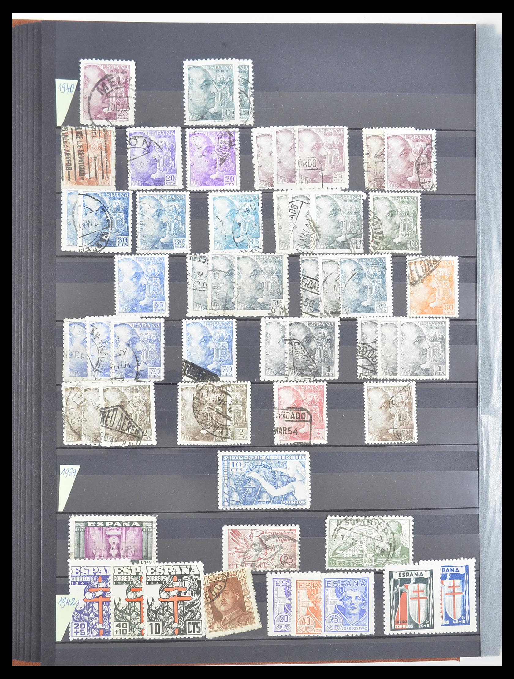 33189 422 - Postzegelverzameling 33189 Europese landen 1850-1950.