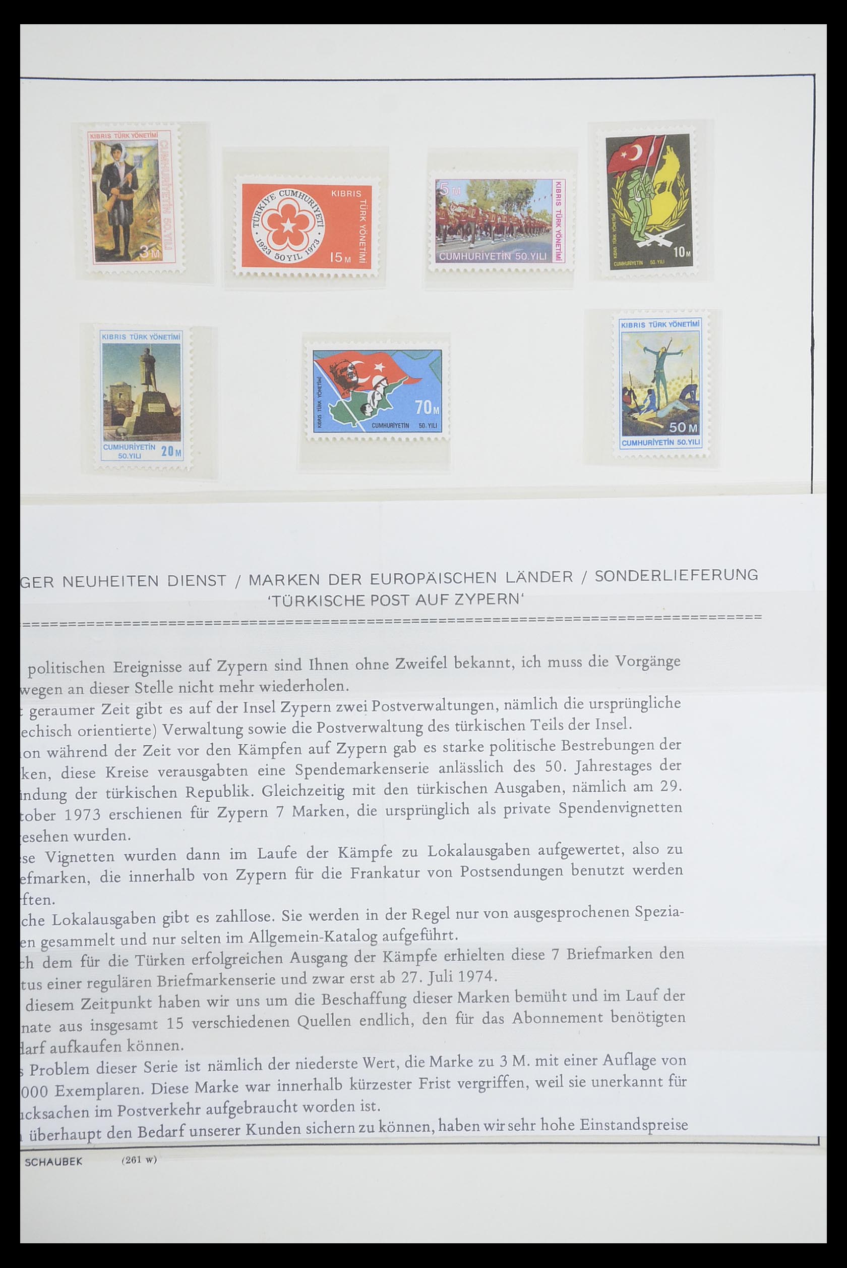 33204 027 - Postzegelverzameling 33204 Cyprus 1960-1992.