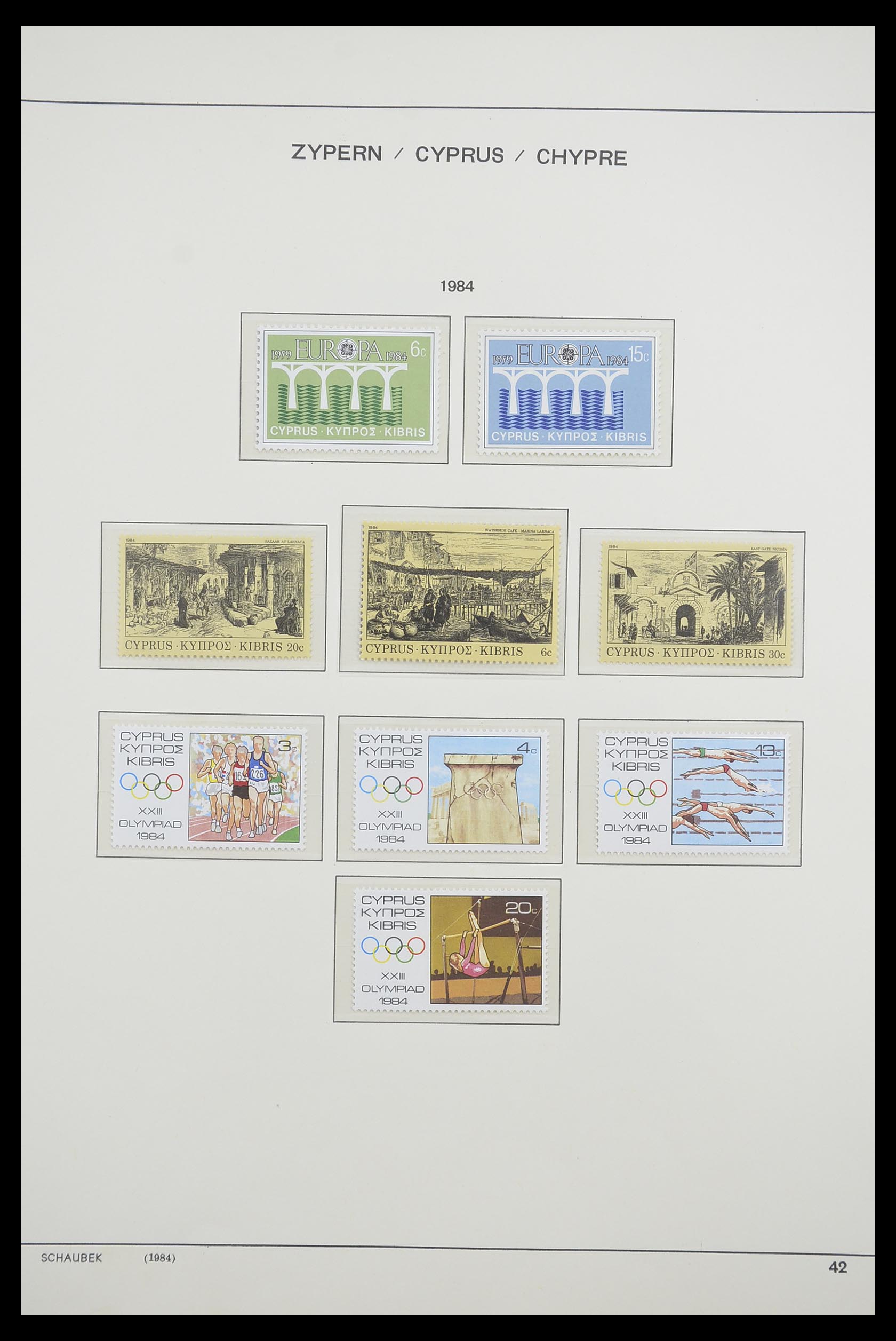 33204 053 - Postzegelverzameling 33204 Cyprus 1960-1992.