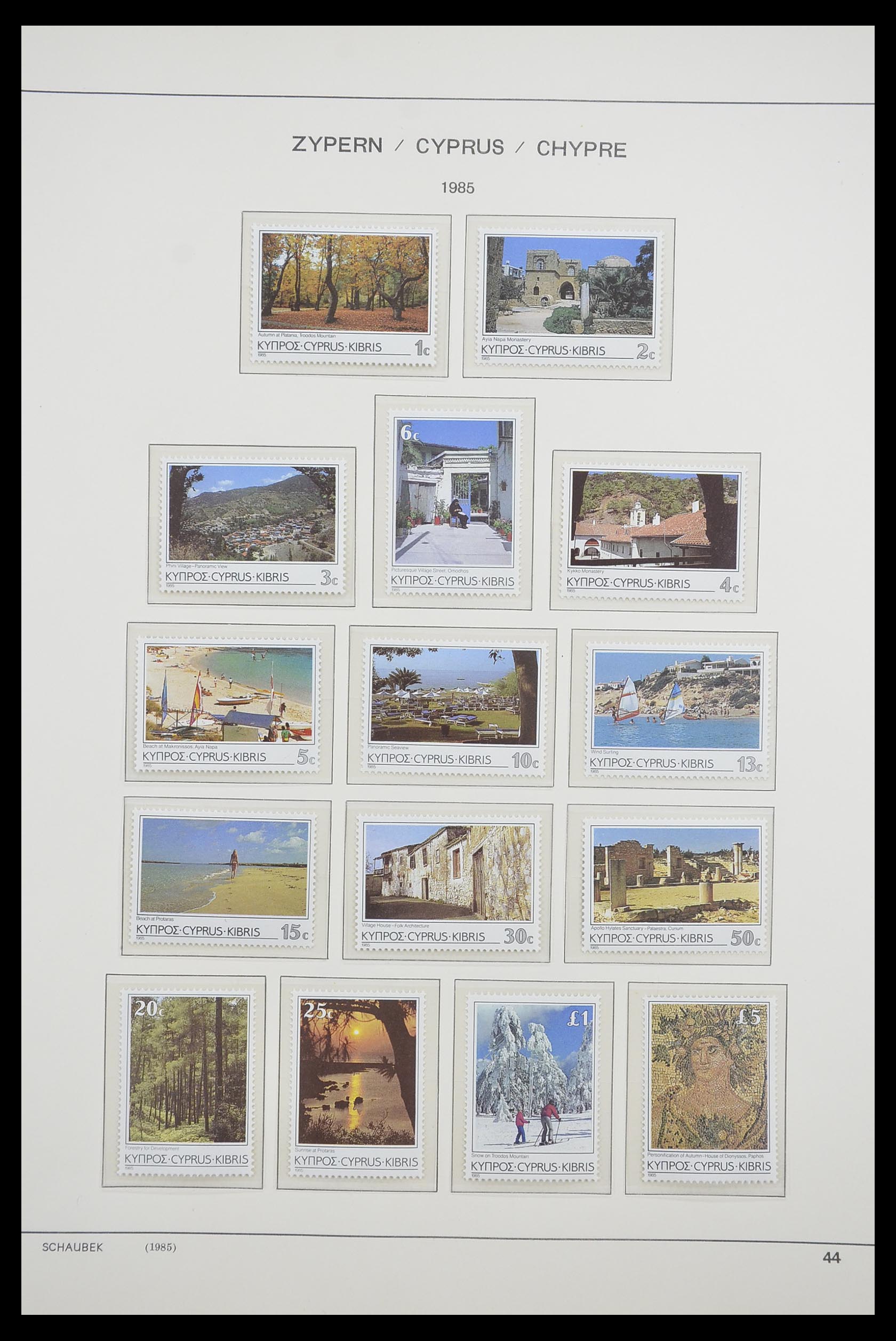 33204 056 - Postzegelverzameling 33204 Cyprus 1960-1992.