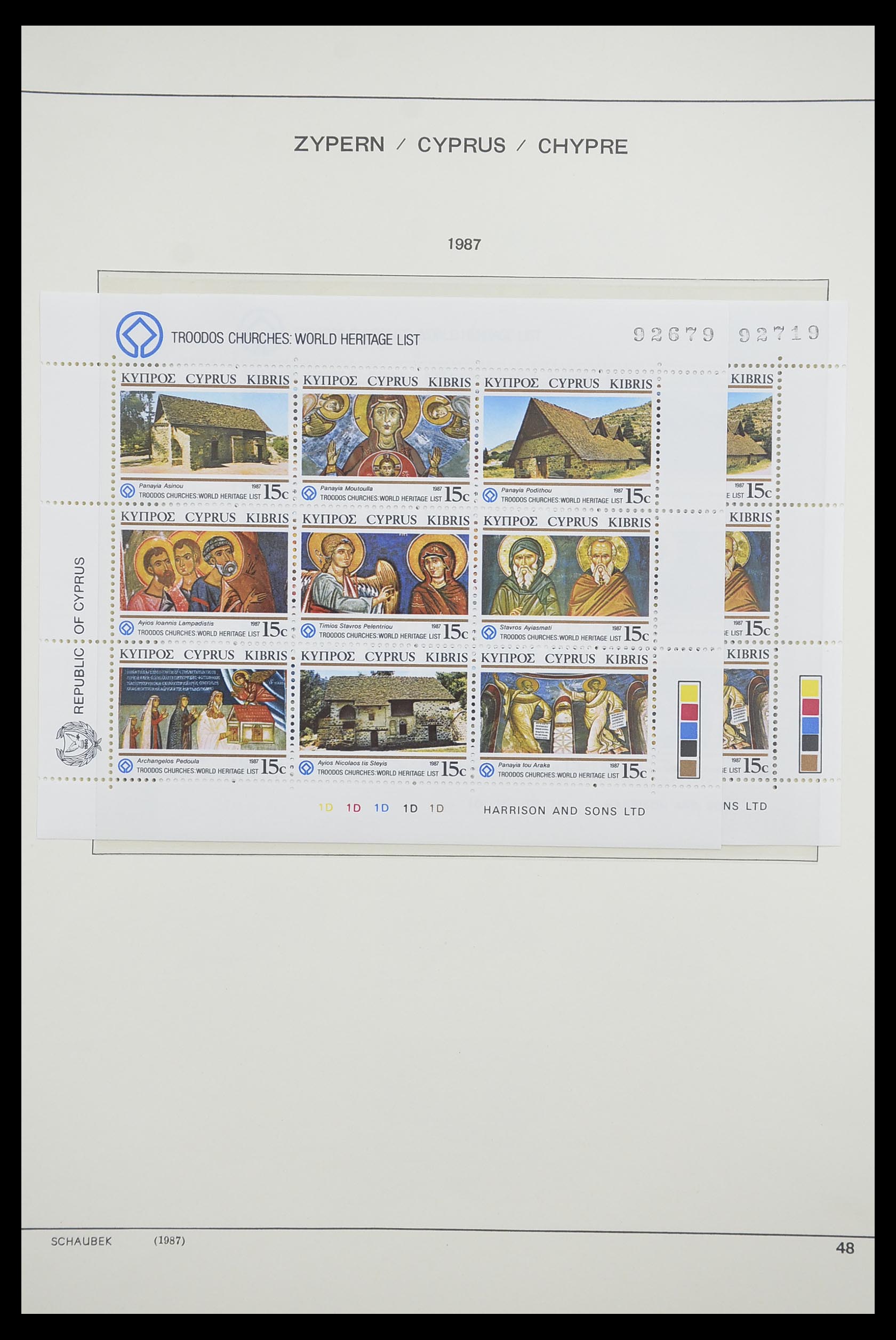 33204 061 - Postzegelverzameling 33204 Cyprus 1960-1992.