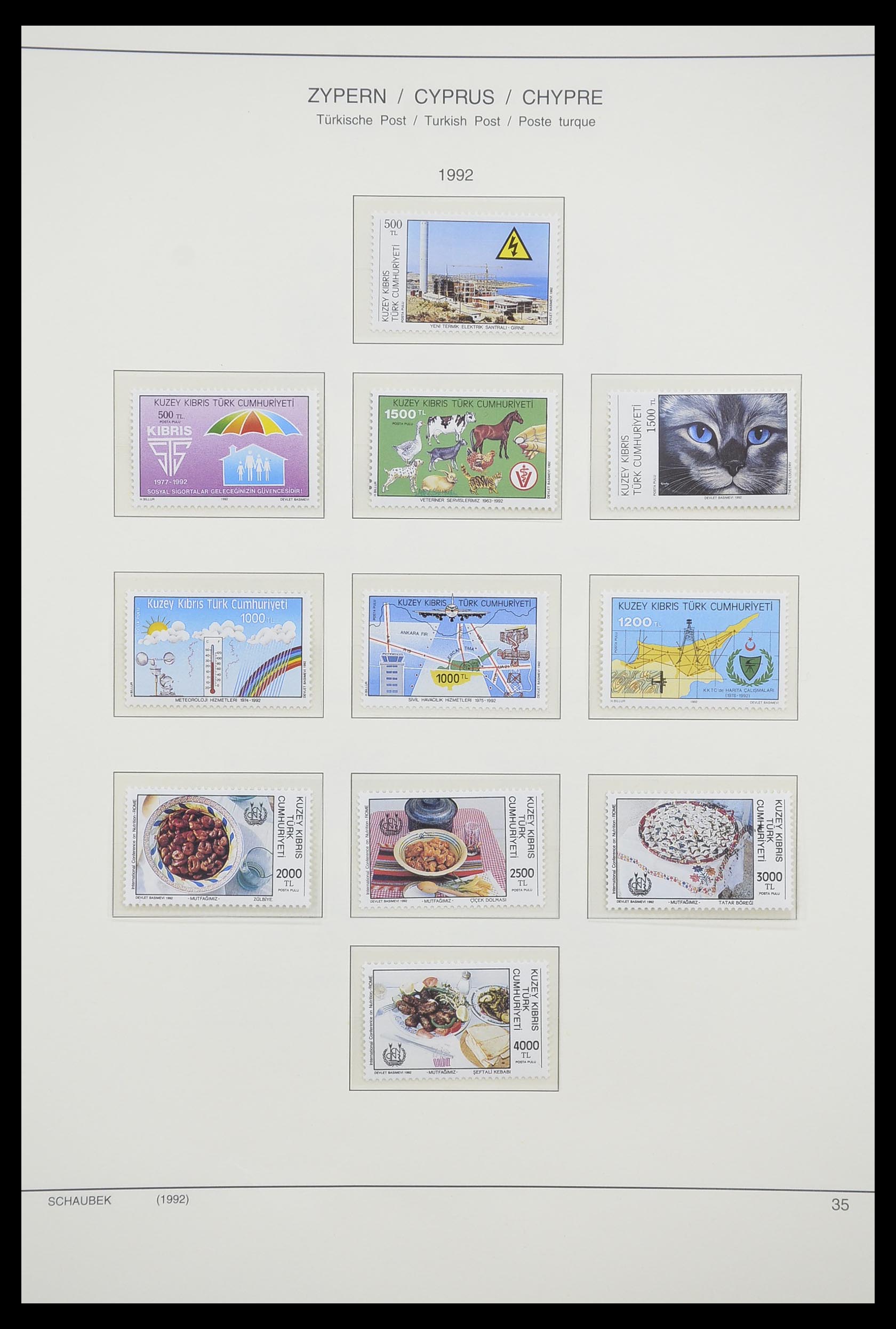 33204 124 - Postzegelverzameling 33204 Cyprus 1960-1992.