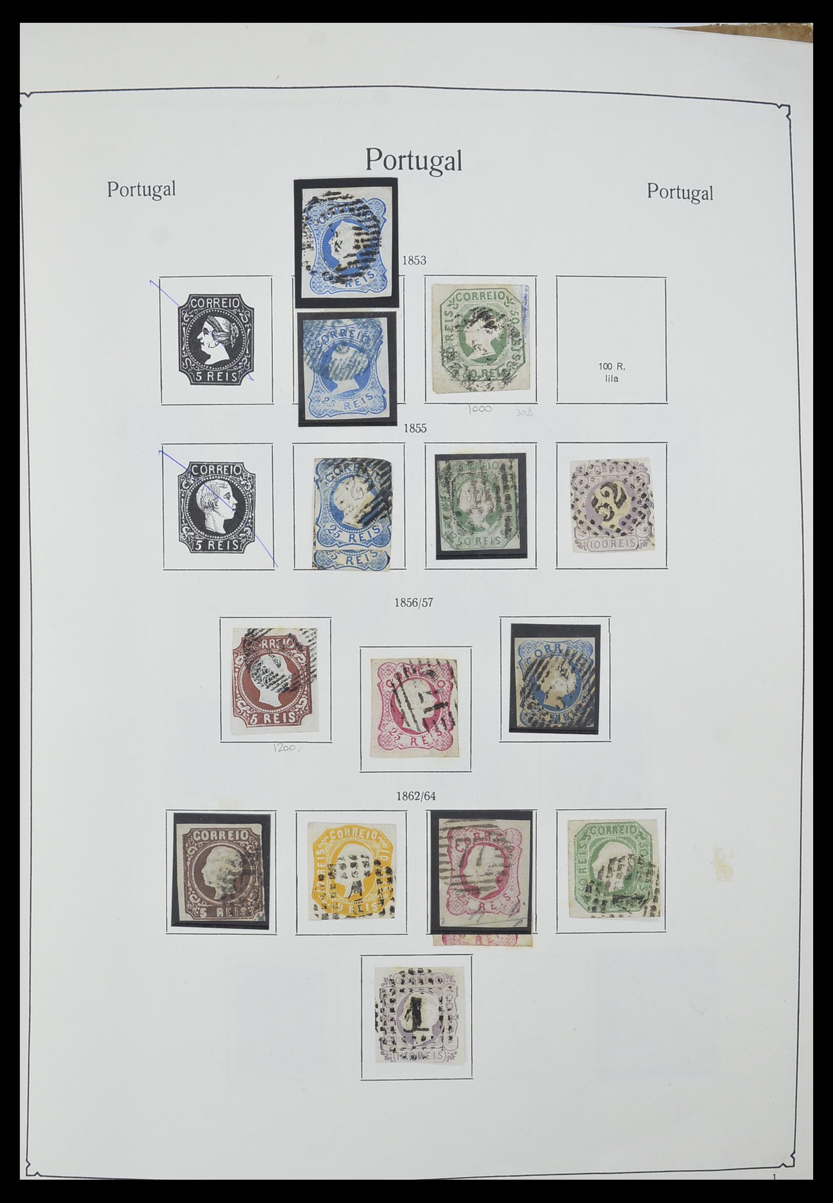33205 001 - Postzegelverzameling 33205 Portugal 1853-1982.