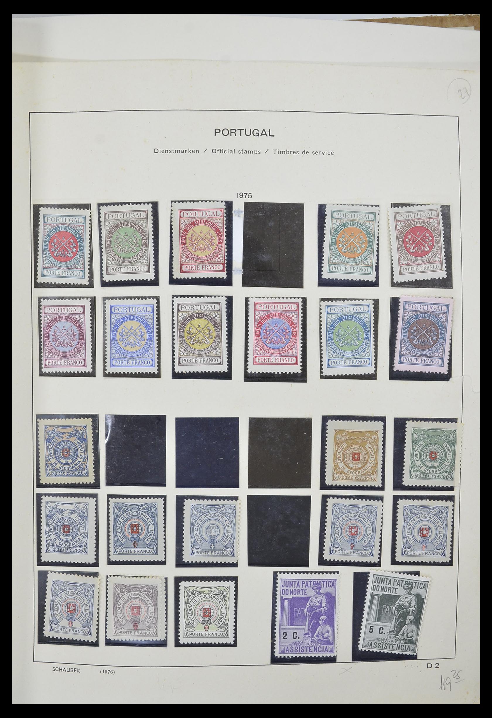 33205 022 - Postzegelverzameling 33205 Portugal 1853-1982.