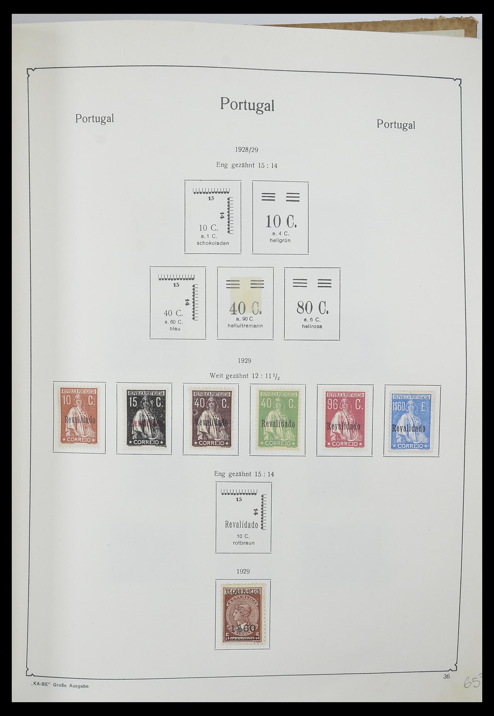 33205 038 - Postzegelverzameling 33205 Portugal 1853-1982.