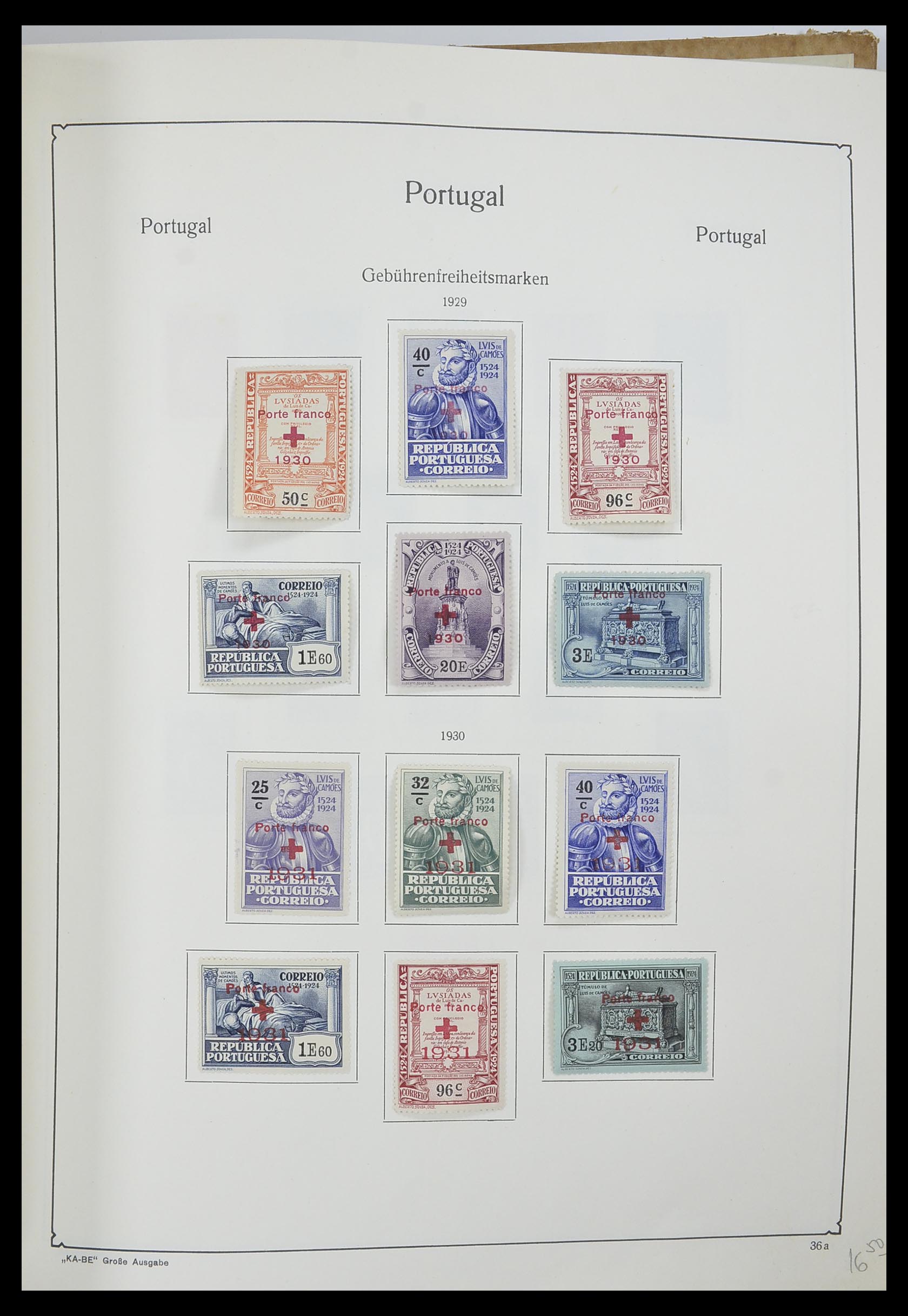 33205 039 - Postzegelverzameling 33205 Portugal 1853-1982.