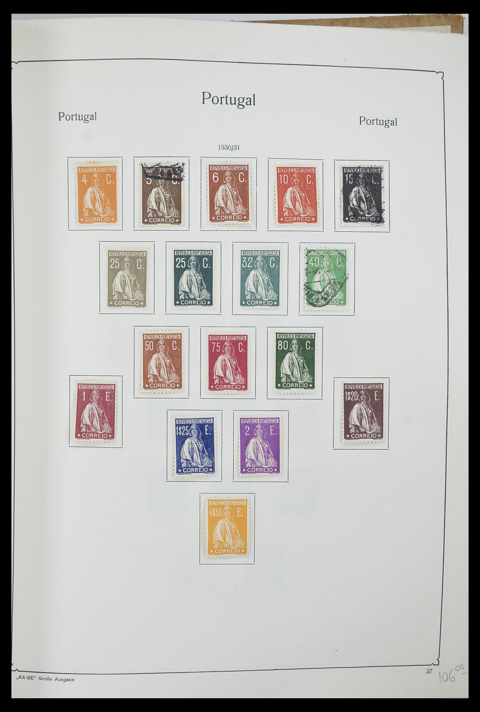 33205 040 - Postzegelverzameling 33205 Portugal 1853-1982.