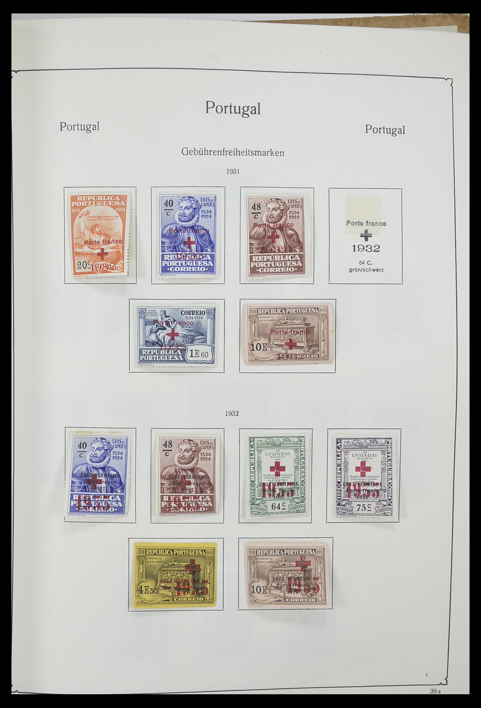 33205 043 - Postzegelverzameling 33205 Portugal 1853-1982.