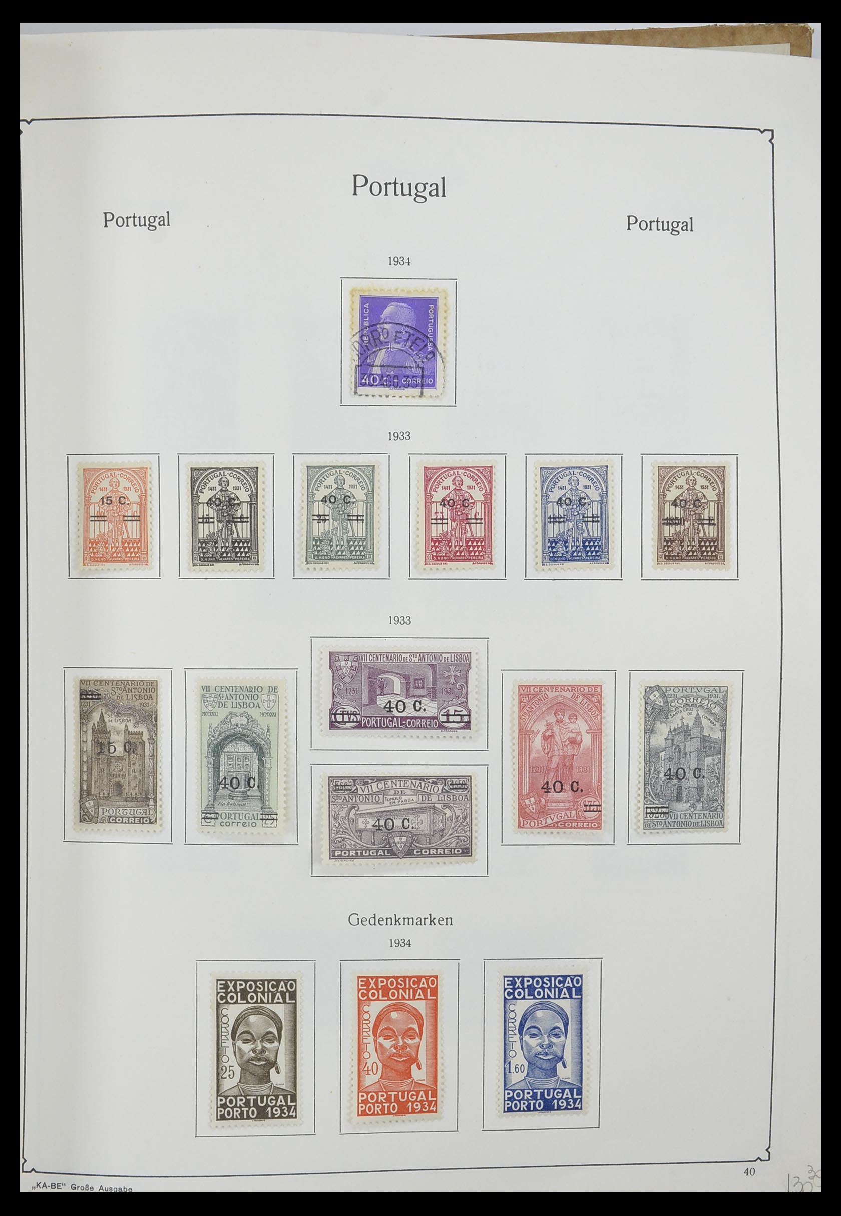33205 044 - Postzegelverzameling 33205 Portugal 1853-1982.