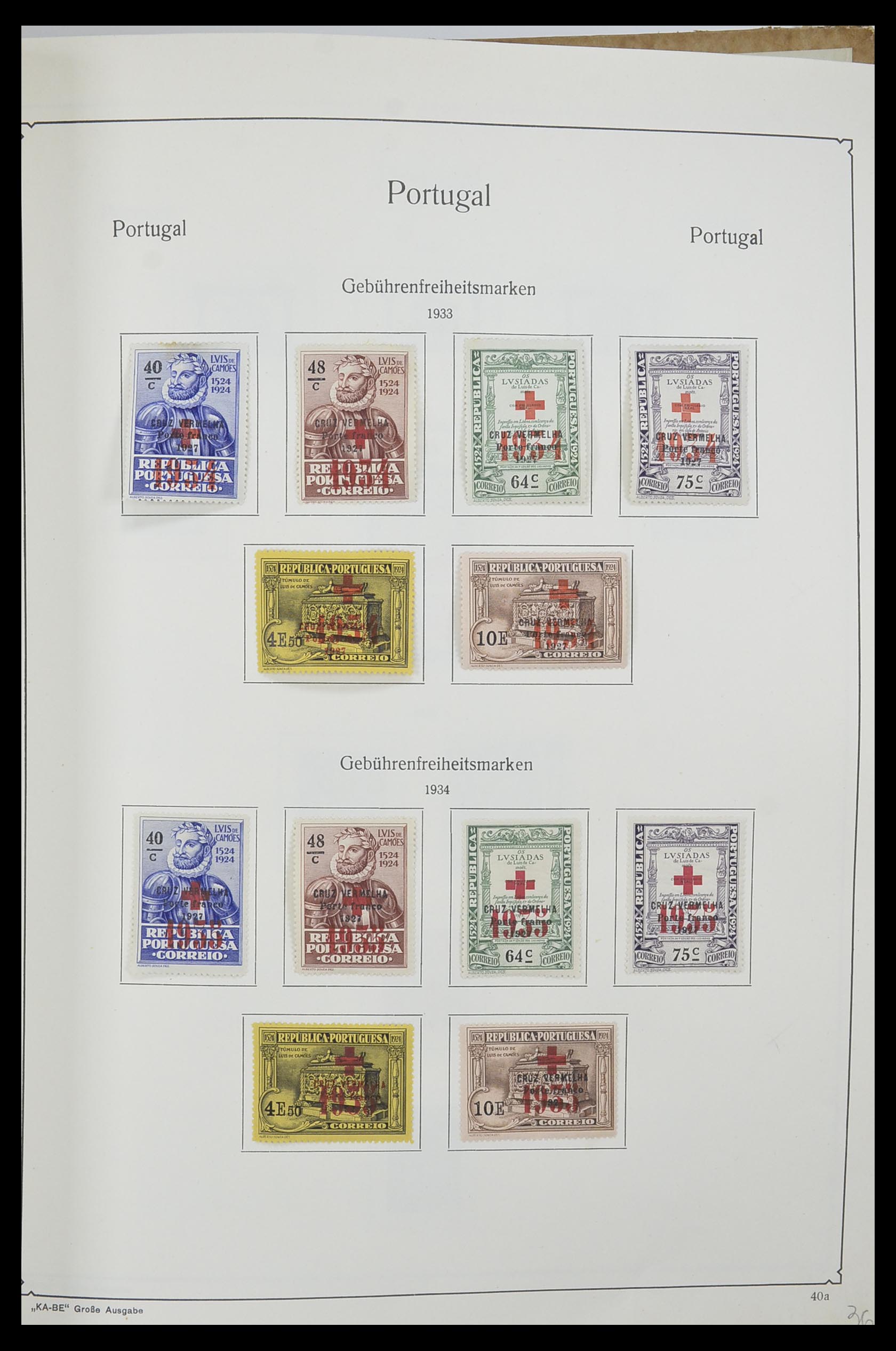 33205 045 - Postzegelverzameling 33205 Portugal 1853-1982.