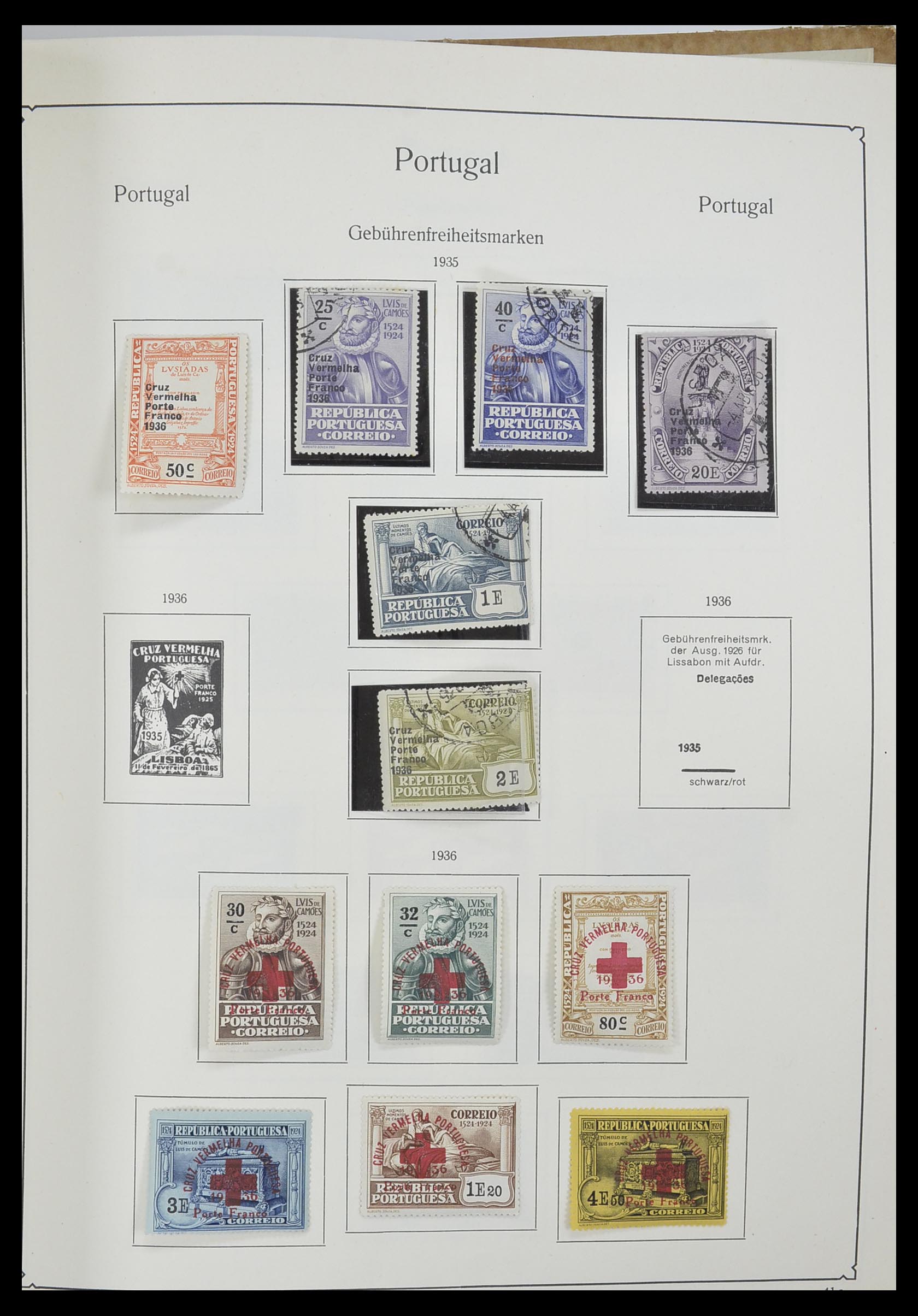 33205 047 - Postzegelverzameling 33205 Portugal 1853-1982.