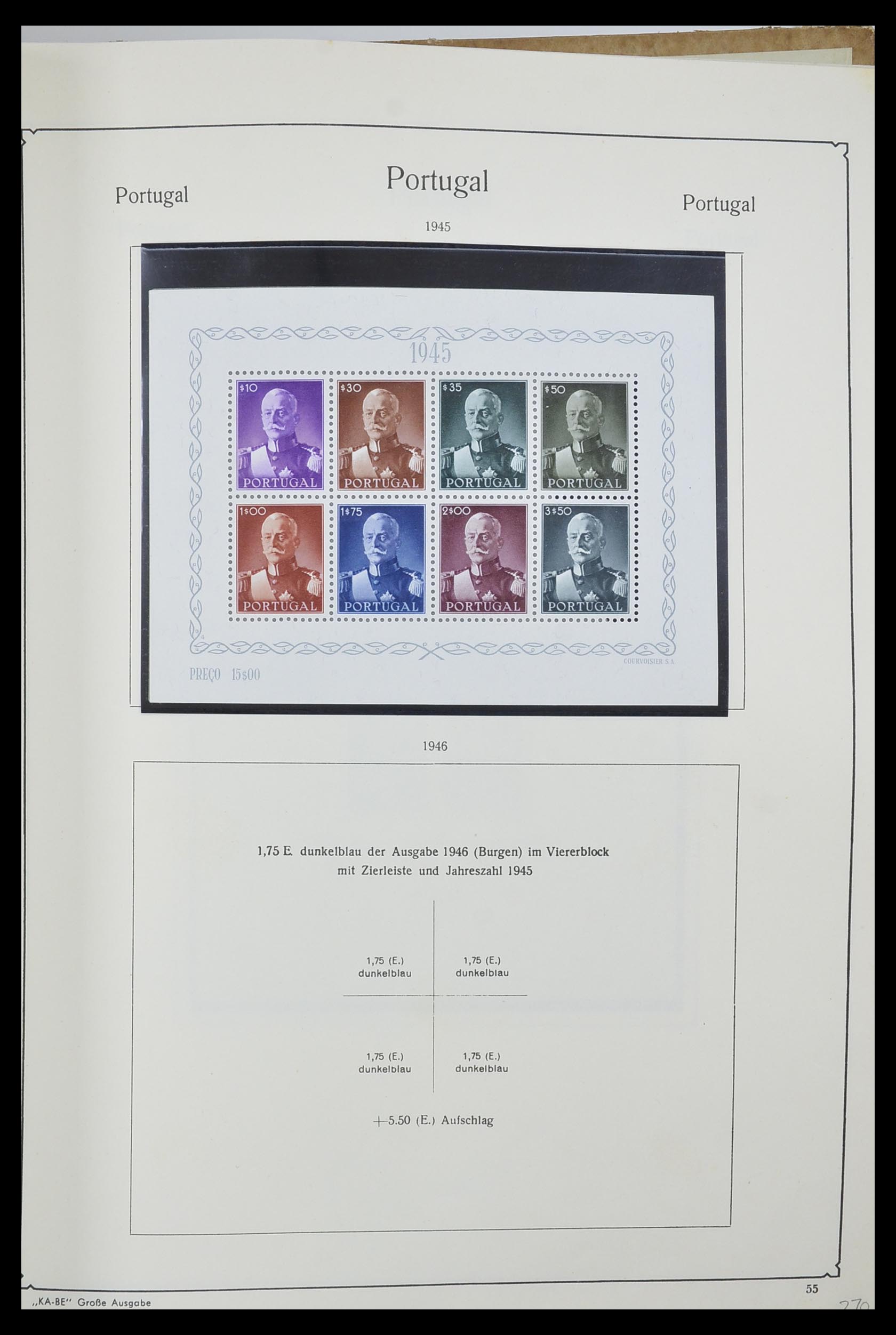 33205 060 - Postzegelverzameling 33205 Portugal 1853-1982.