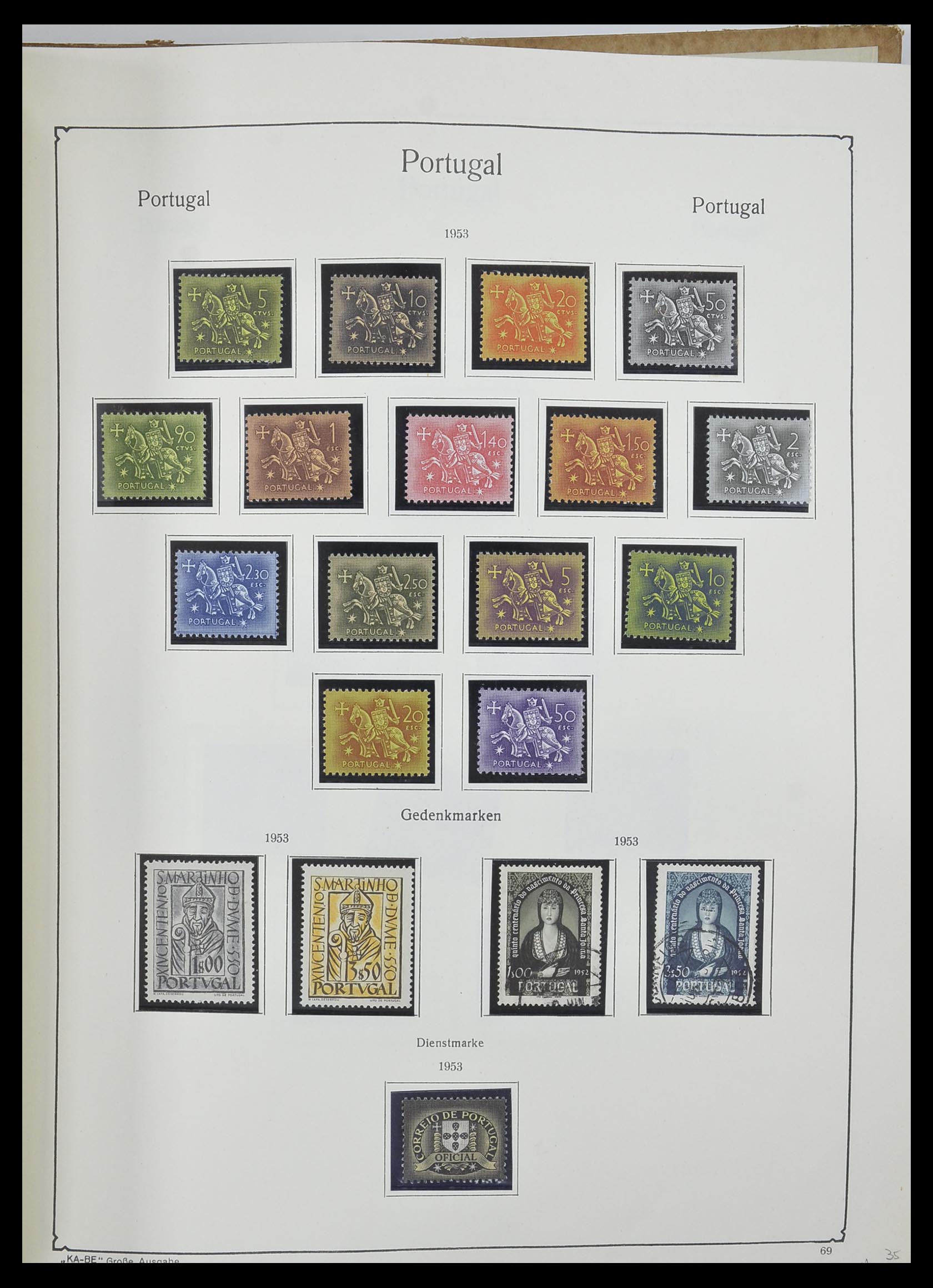 33205 074 - Postzegelverzameling 33205 Portugal 1853-1982.
