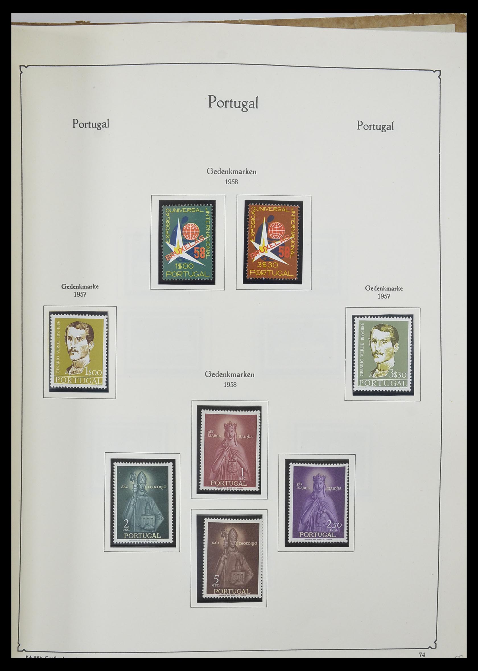 33205 079 - Postzegelverzameling 33205 Portugal 1853-1982.