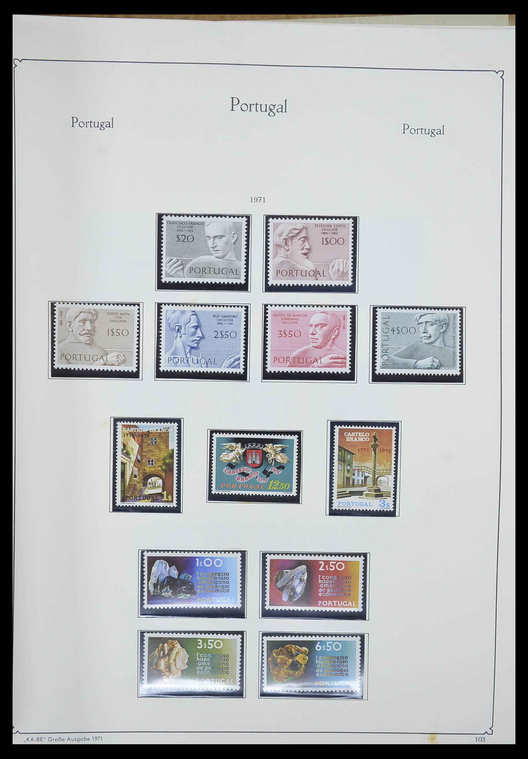 33205 108 - Postzegelverzameling 33205 Portugal 1853-1982.