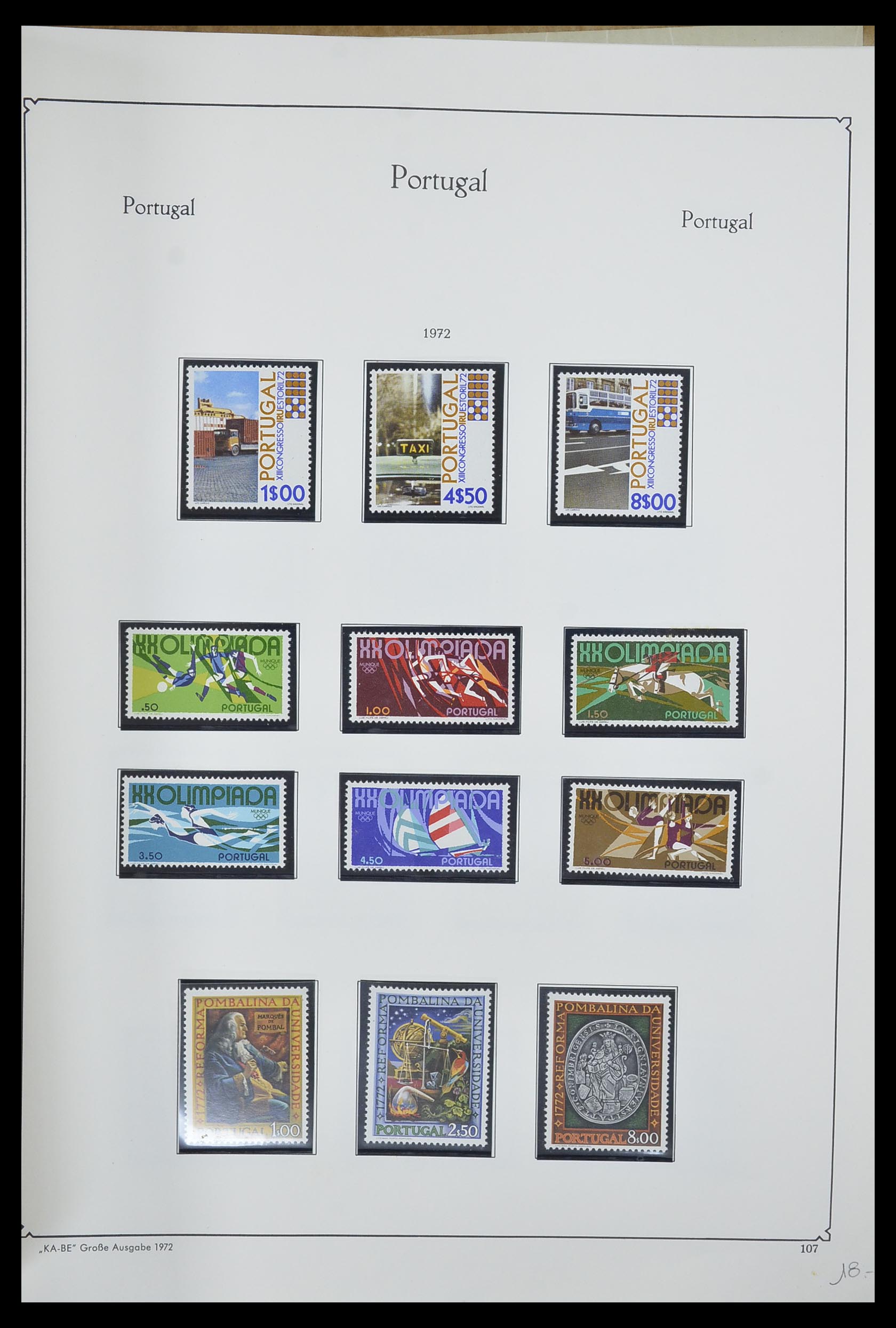 33205 112 - Postzegelverzameling 33205 Portugal 1853-1982.