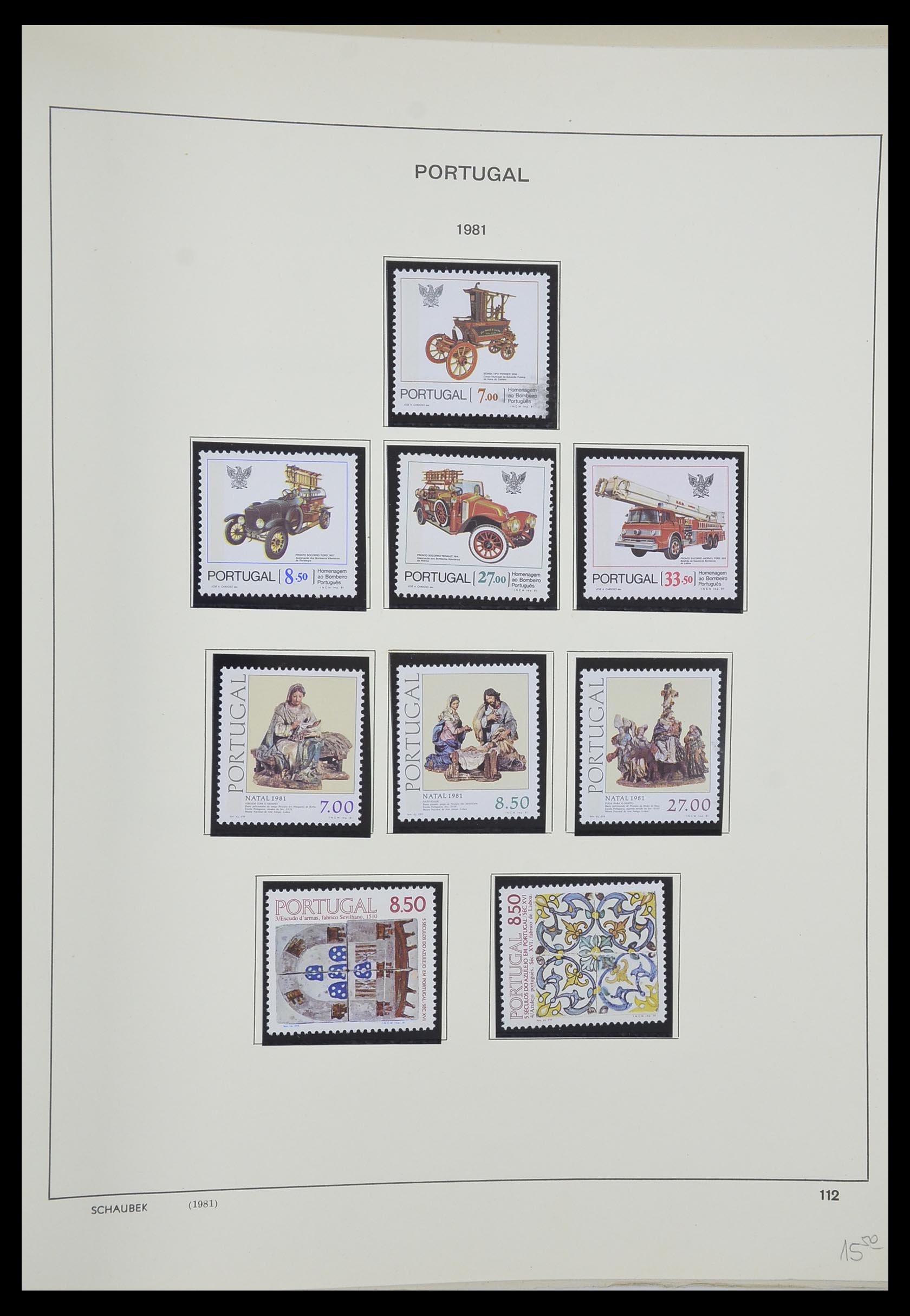 33205 161 - Postzegelverzameling 33205 Portugal 1853-1982.