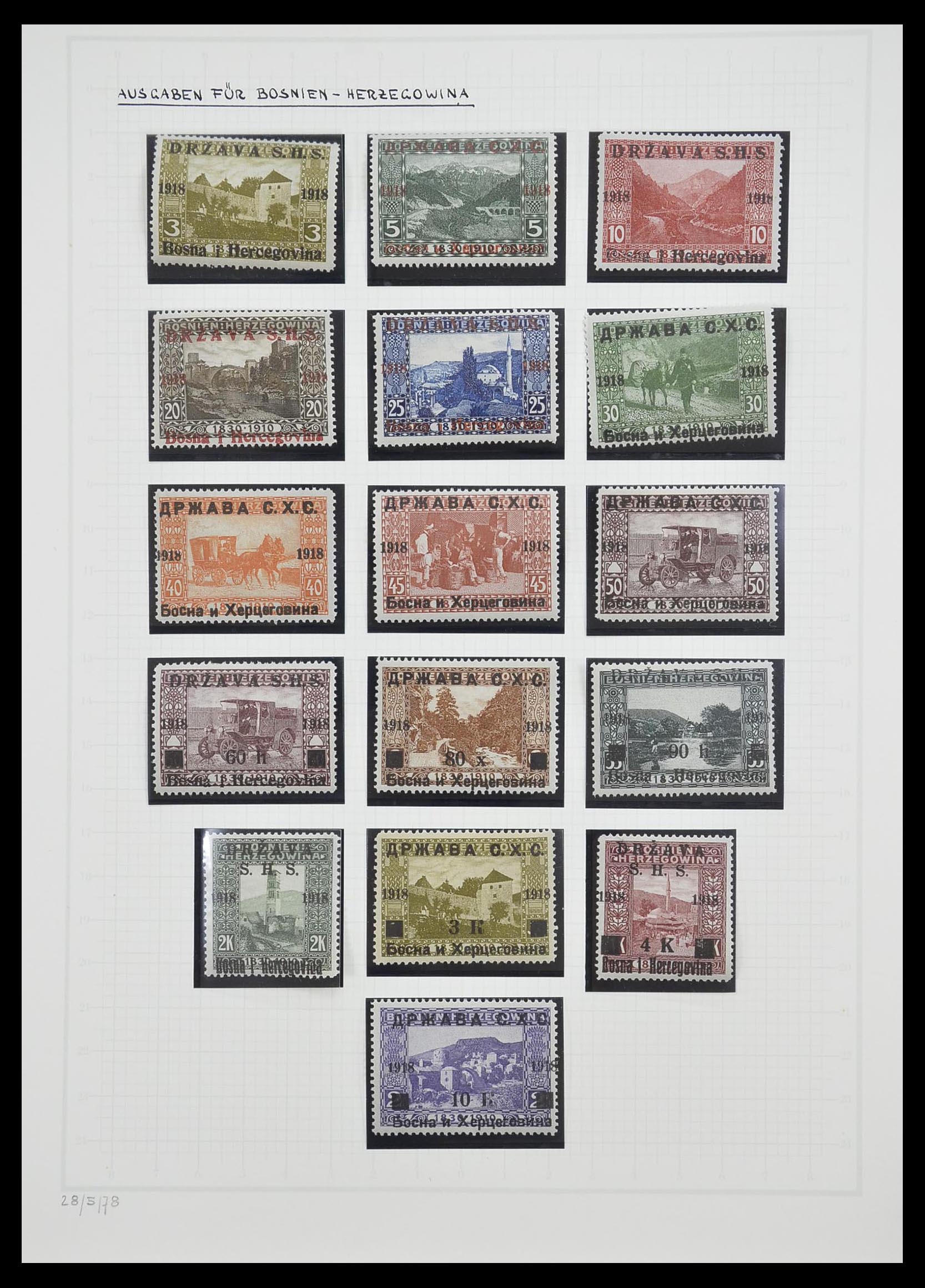 33206 001 - Postzegelverzameling 33206 Joegoslavië 1918-1941.