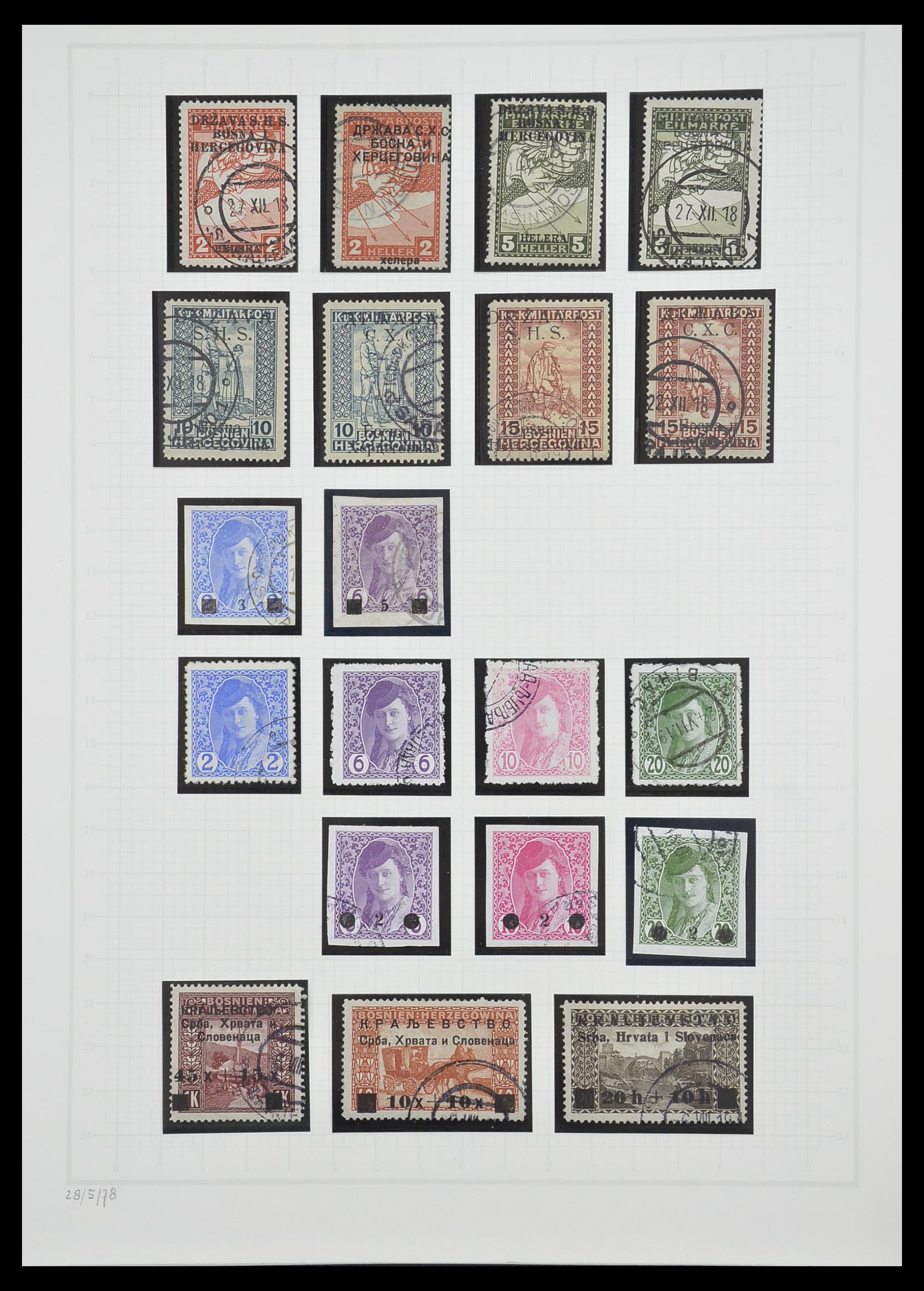 33206 003 - Postzegelverzameling 33206 Joegoslavië 1918-1941.