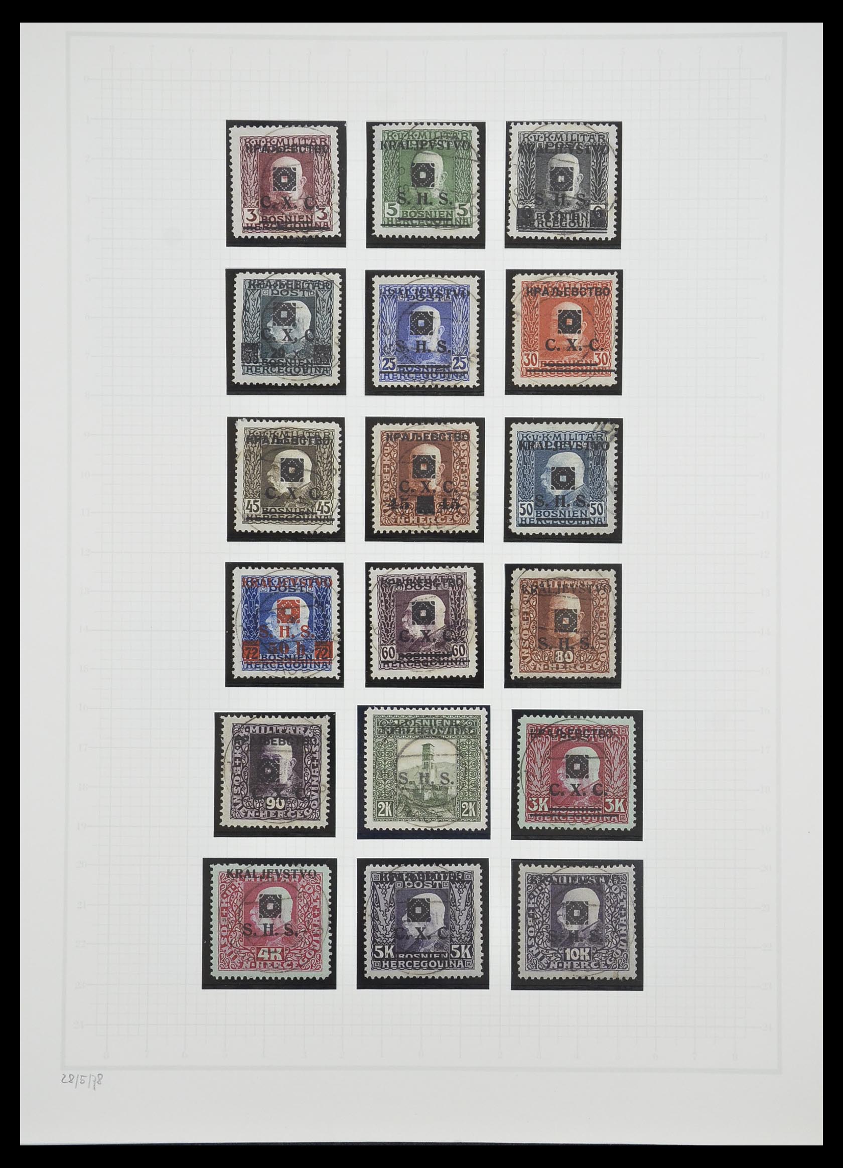 33206 007 - Postzegelverzameling 33206 Joegoslavië 1918-1941.