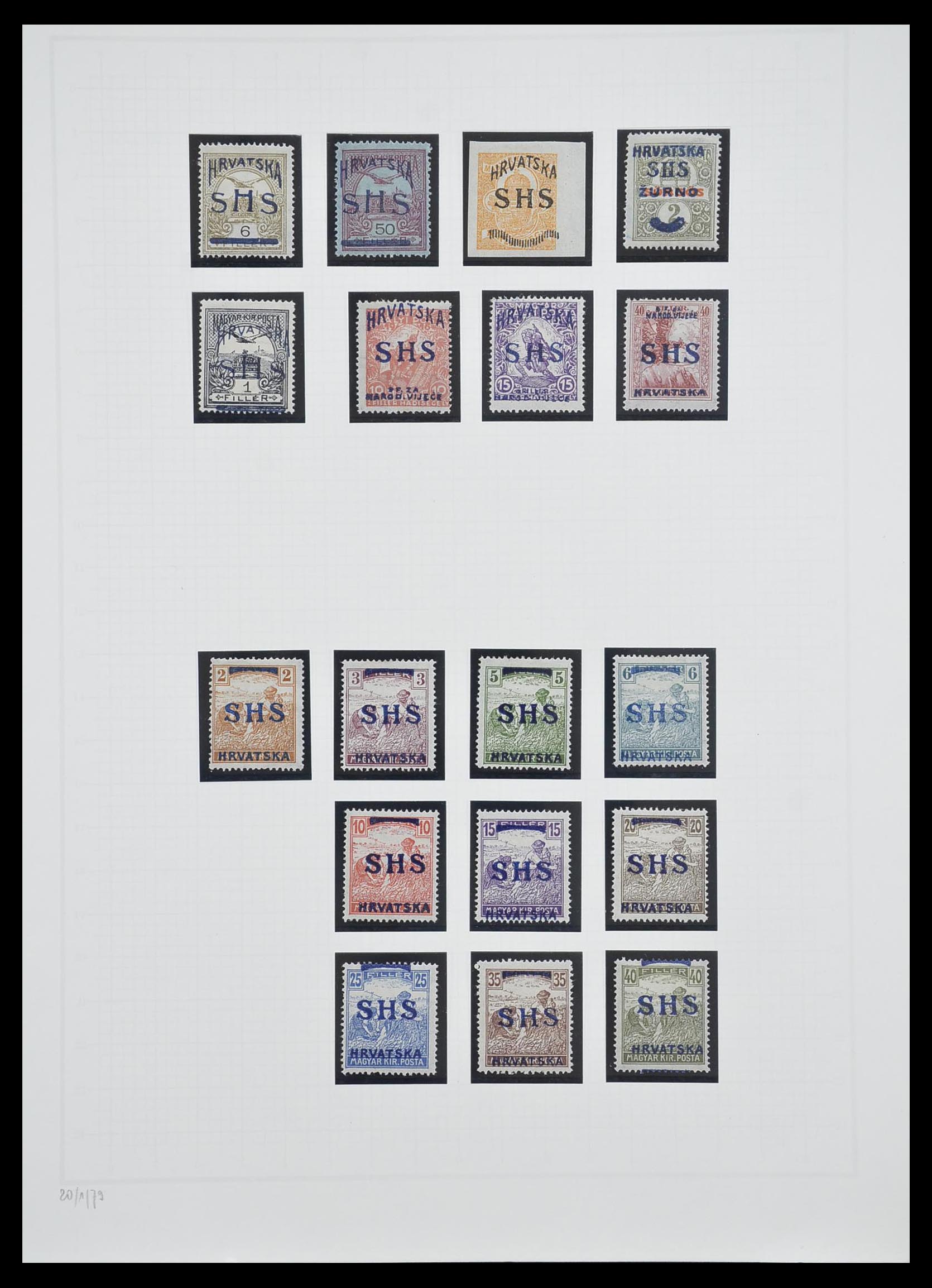 33206 011 - Postzegelverzameling 33206 Joegoslavië 1918-1941.