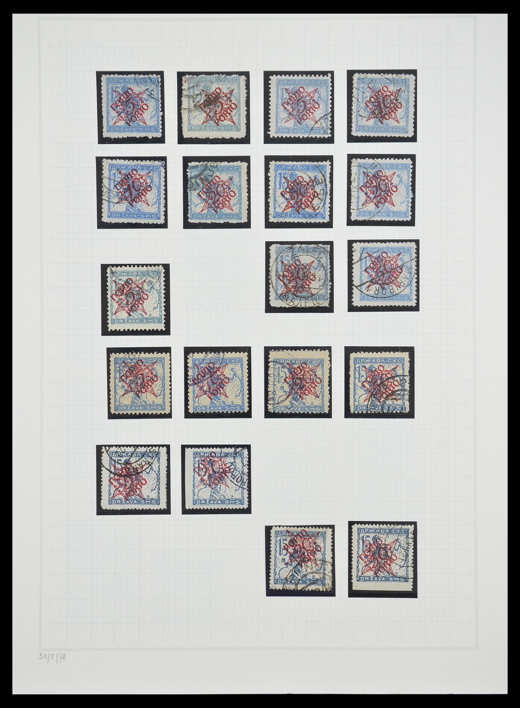 33206 026 - Postzegelverzameling 33206 Joegoslavië 1918-1941.