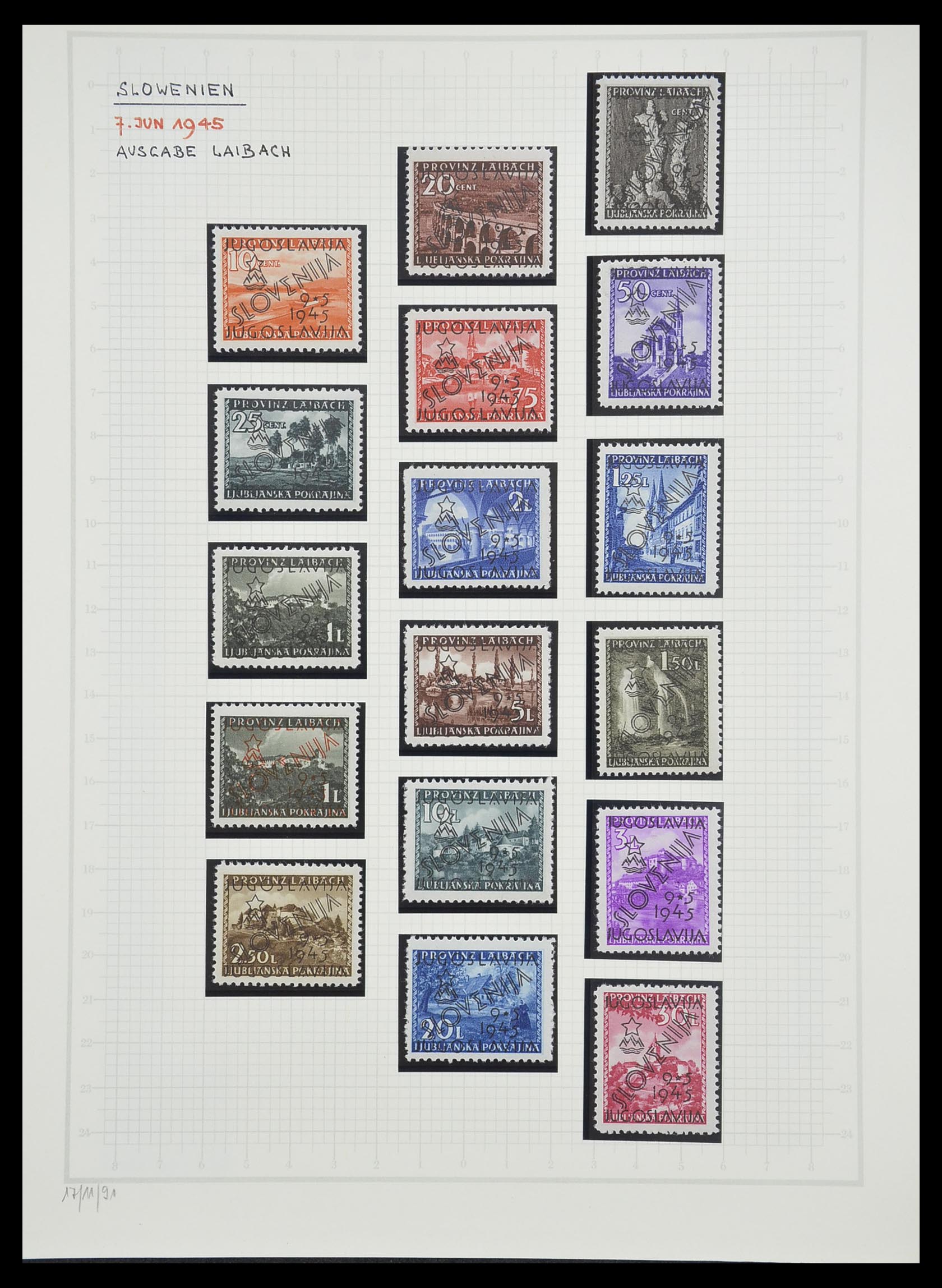 33206 055 - Postzegelverzameling 33206 Joegoslavië 1918-1941.