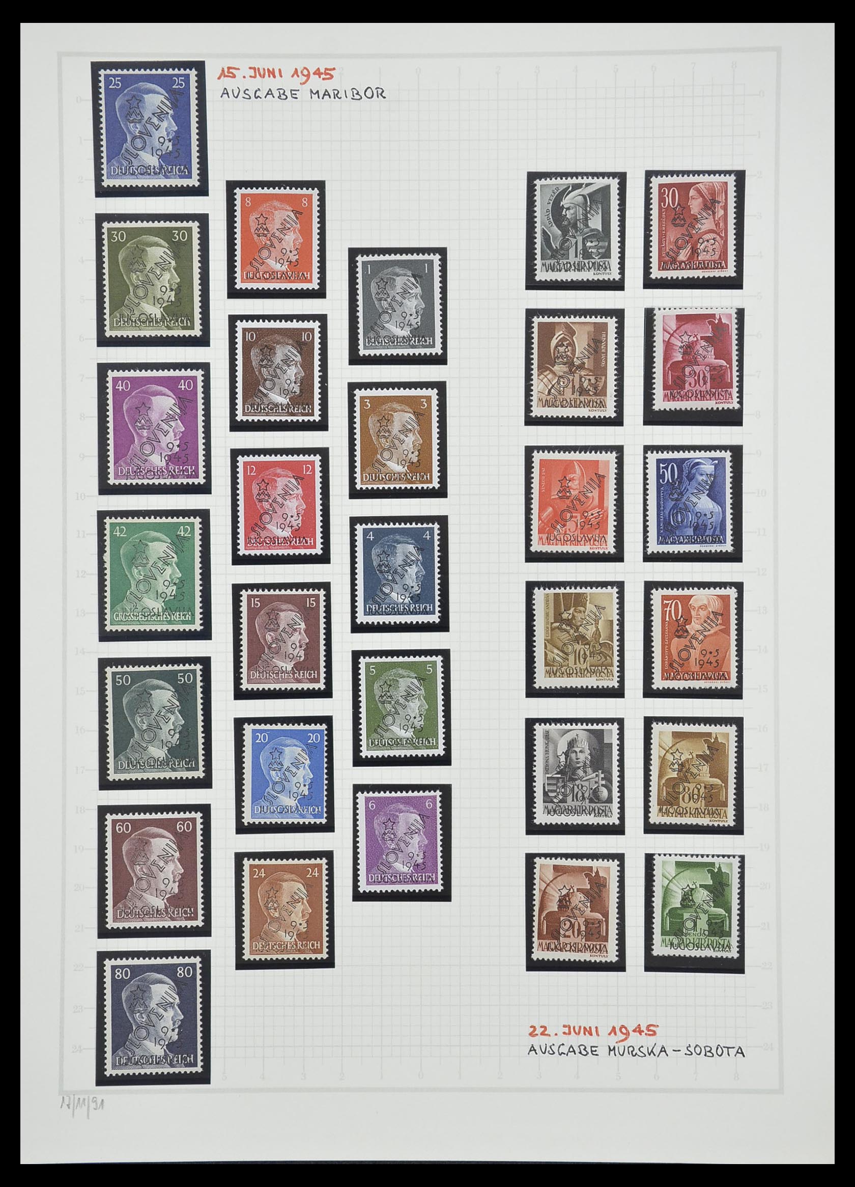33206 057 - Postzegelverzameling 33206 Joegoslavië 1918-1941.