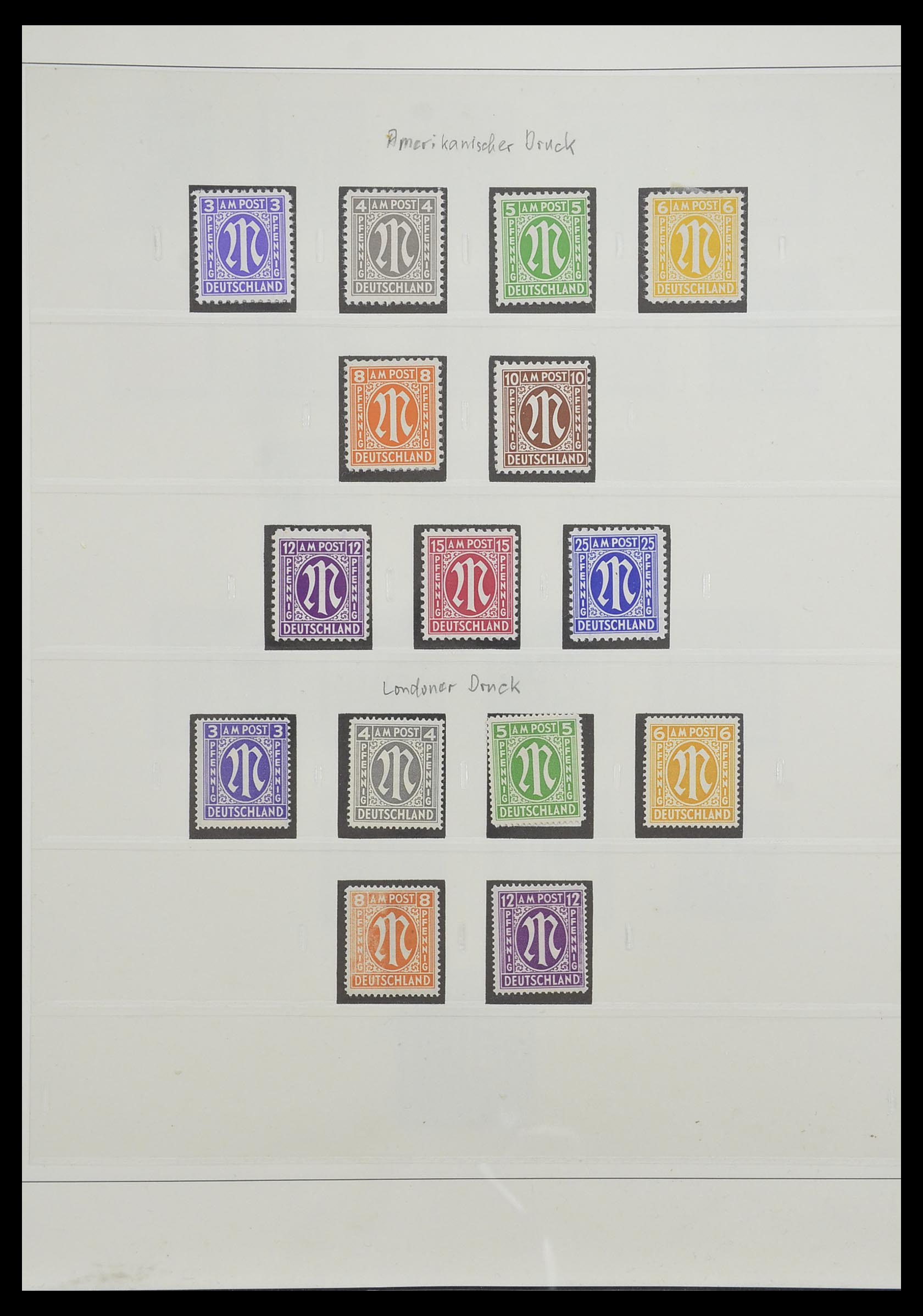 33208 001 - Stamp collection 33208 German Zones 1945-1949.