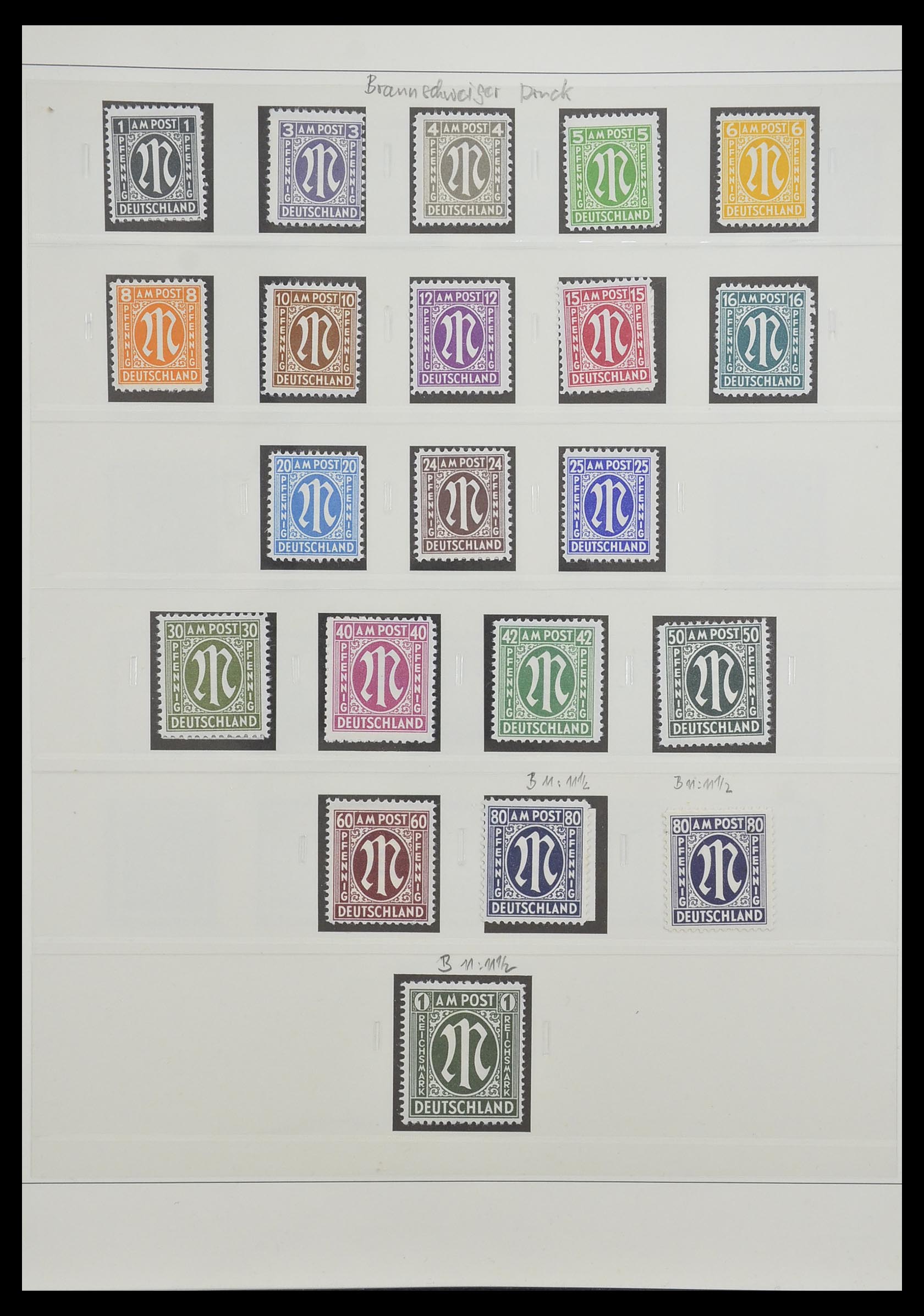 33208 002 - Stamp collection 33208 German Zones 1945-1949.