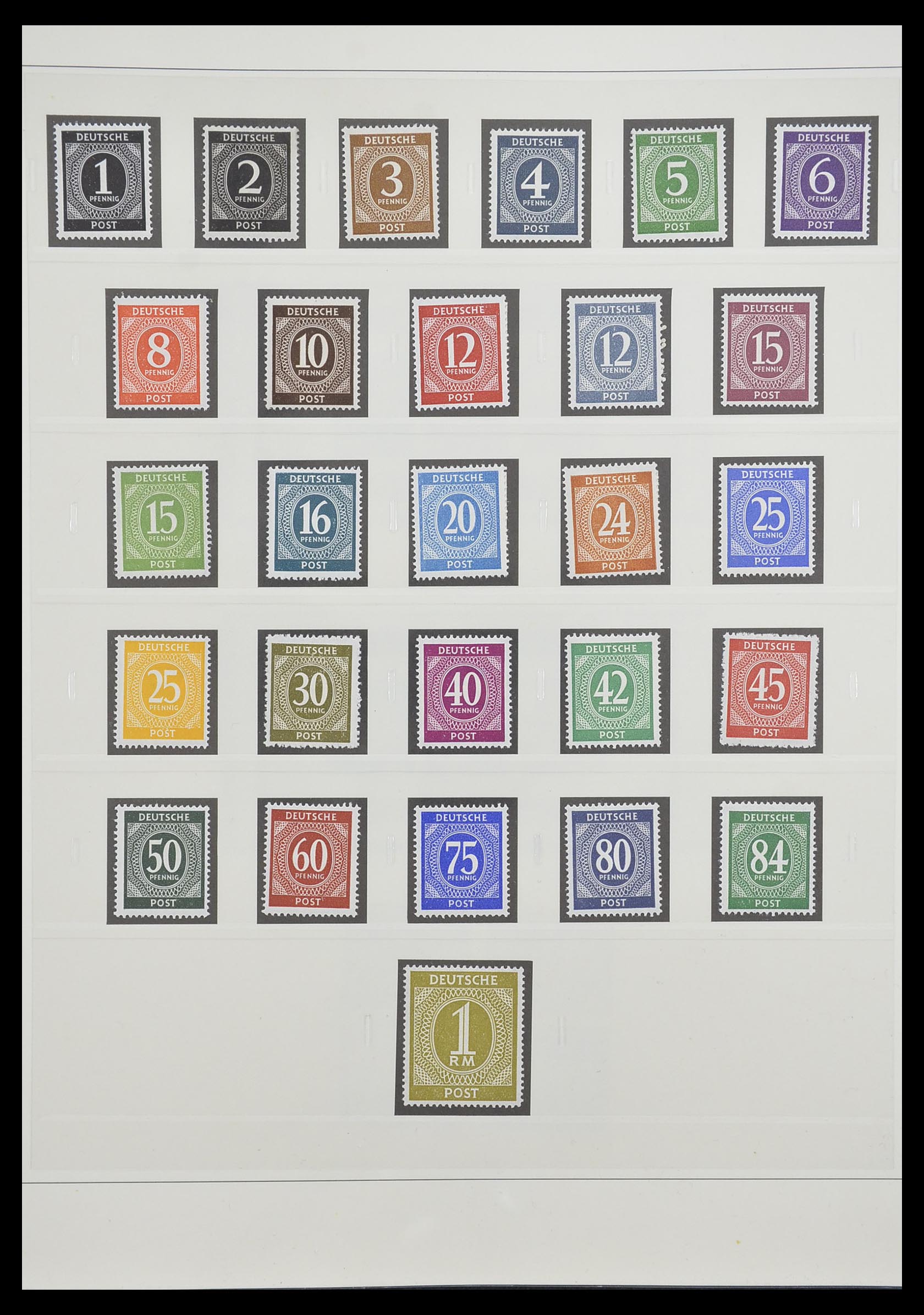 33208 003 - Stamp collection 33208 German Zones 1945-1949.