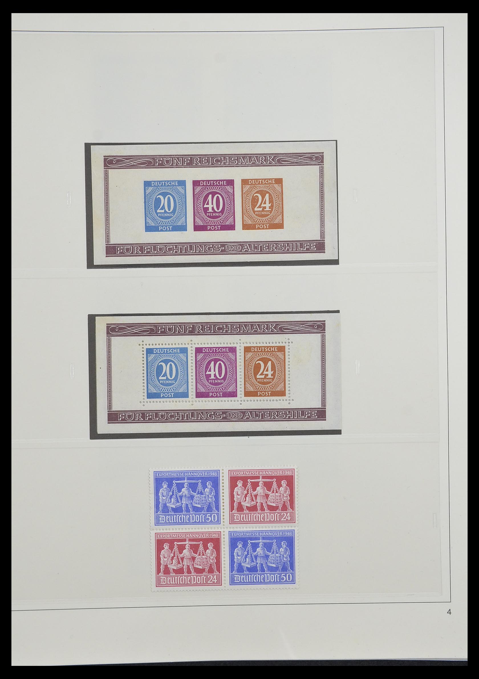 33208 004 - Stamp collection 33208 German Zones 1945-1949.