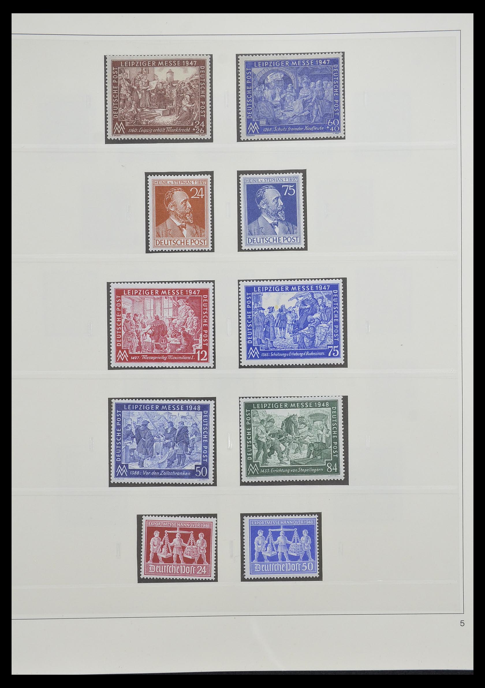 33208 005 - Stamp collection 33208 German Zones 1945-1949.