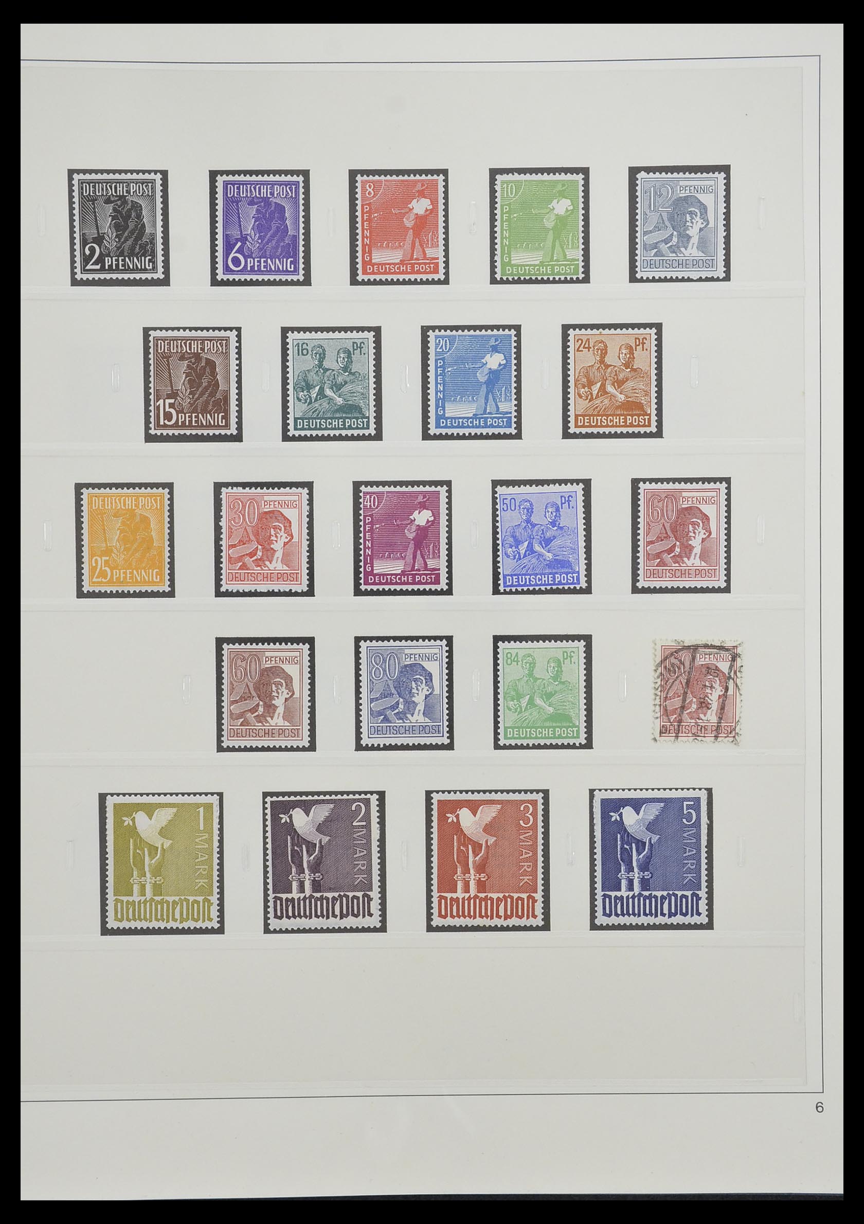 33208 006 - Stamp collection 33208 German Zones 1945-1949.