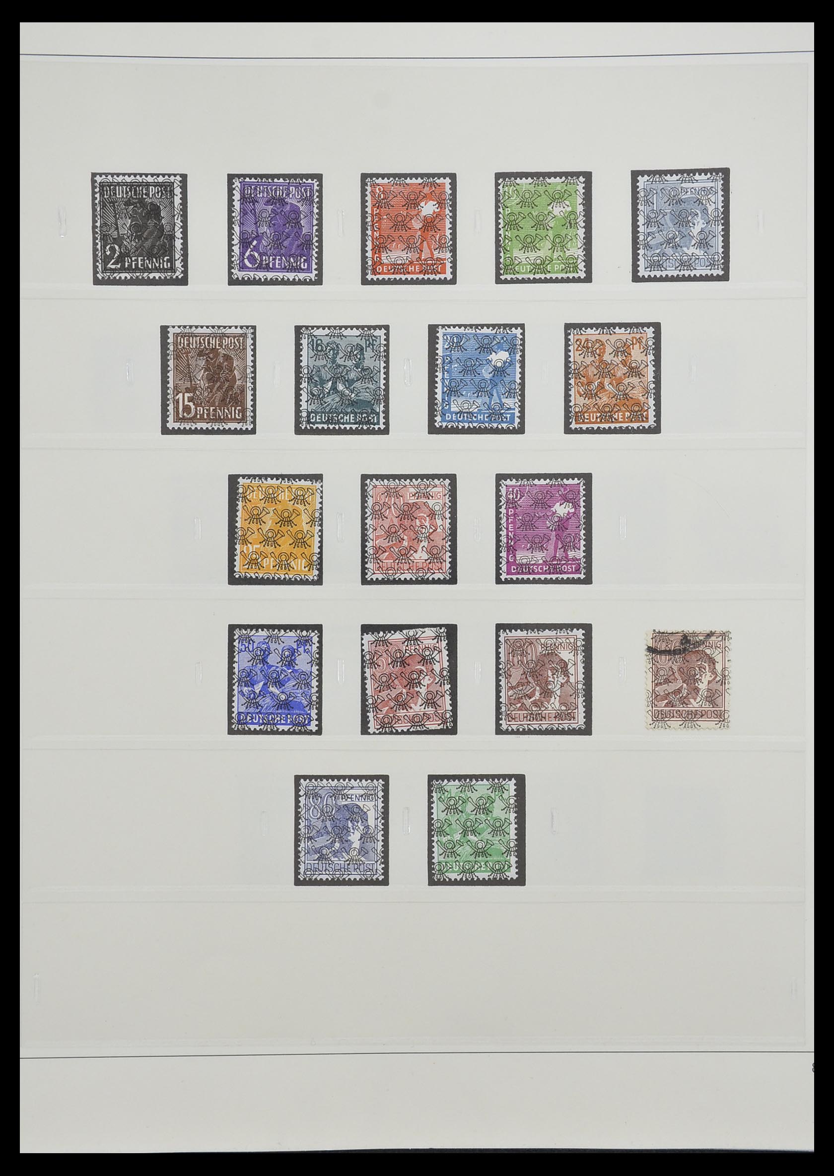 33208 008 - Stamp collection 33208 German Zones 1945-1949.