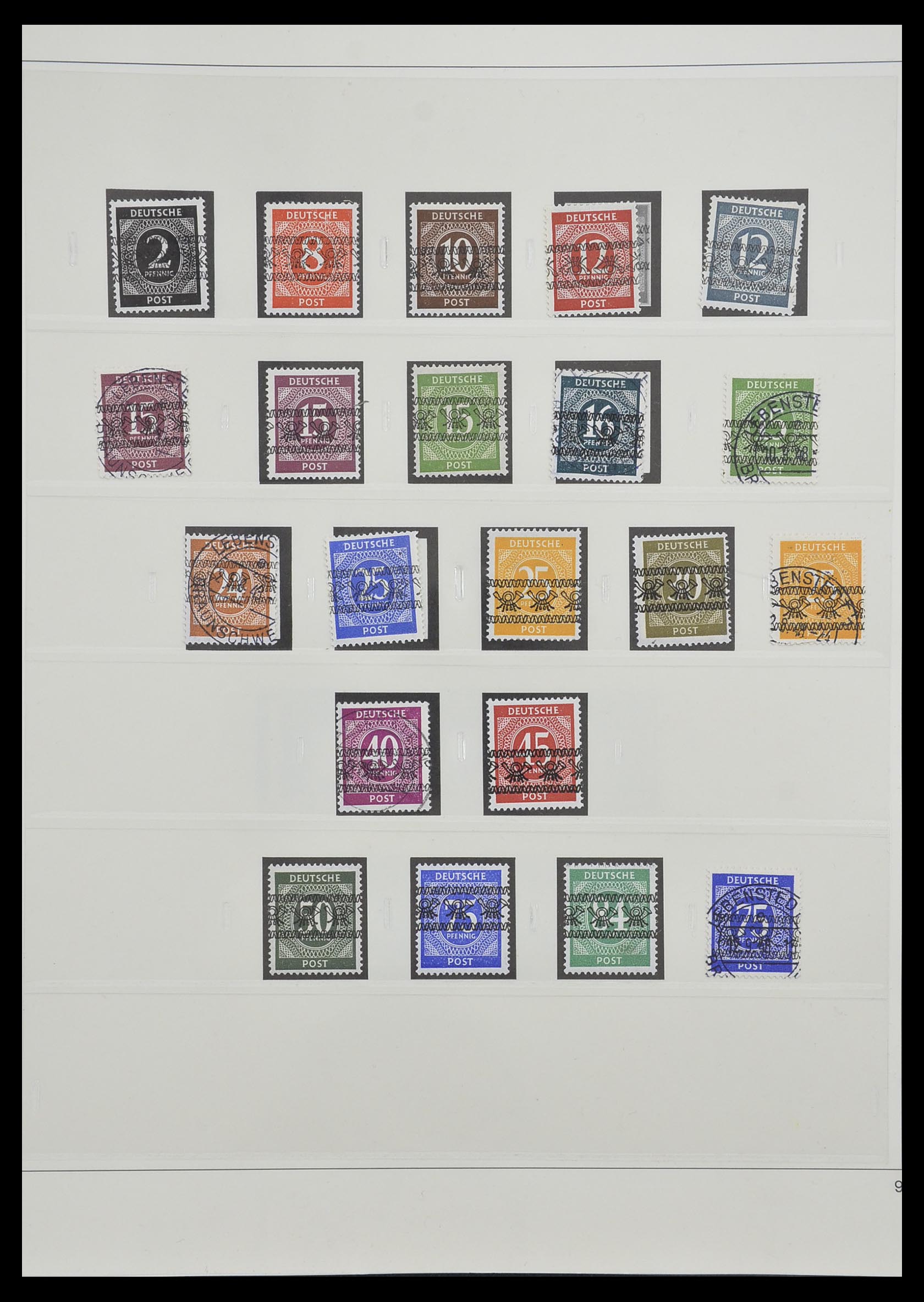 33208 009 - Postzegelverzameling 33208 Duitse Zones 1945-1949.