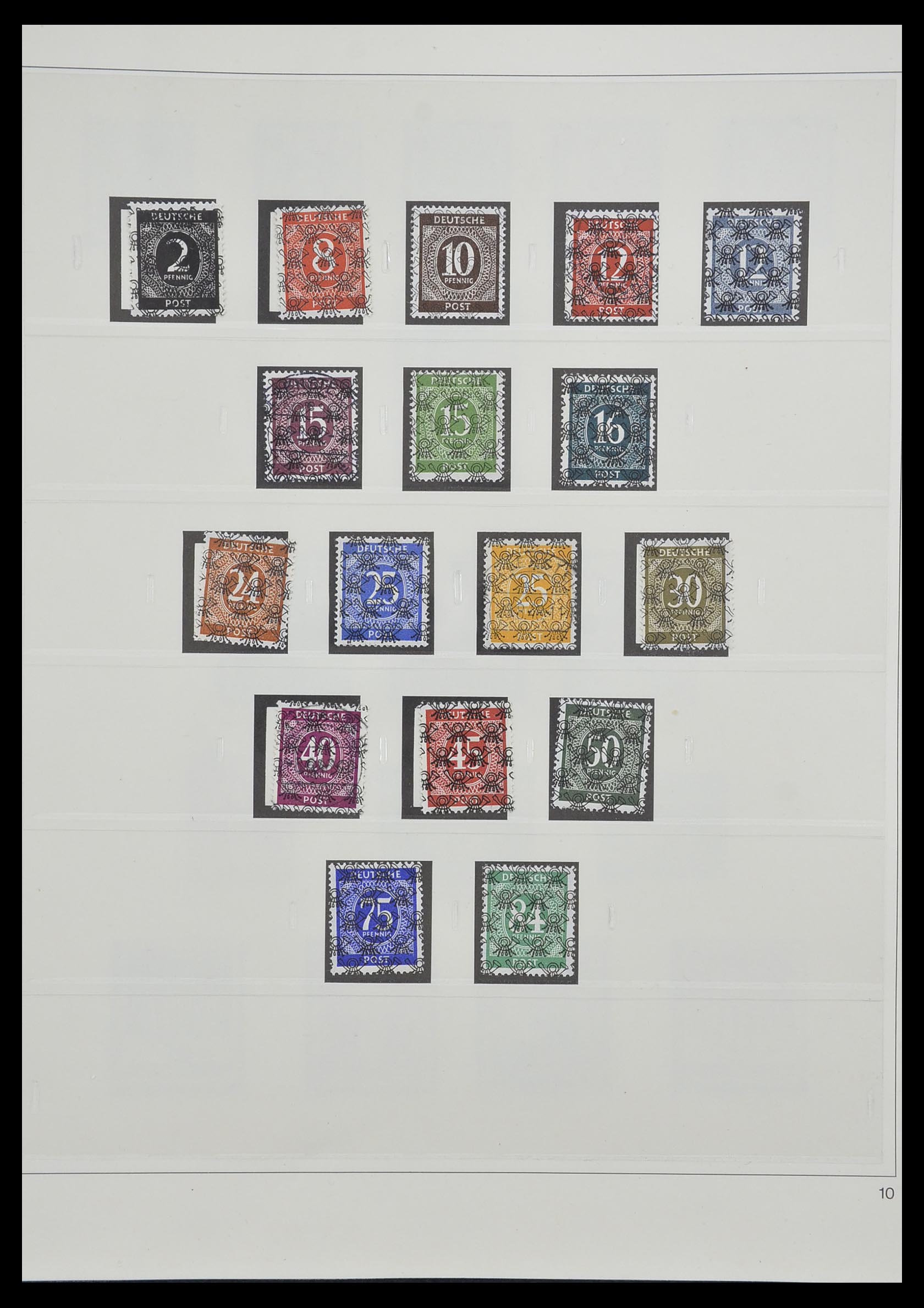 33208 010 - Stamp collection 33208 German Zones 1945-1949.